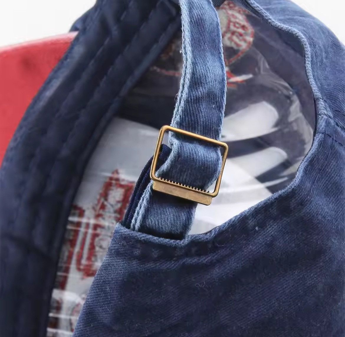 Japanese Brand Retro Washed Letter Embroidery Denim Baseball Cap Size ONE SIZE - 5 Thumbnail