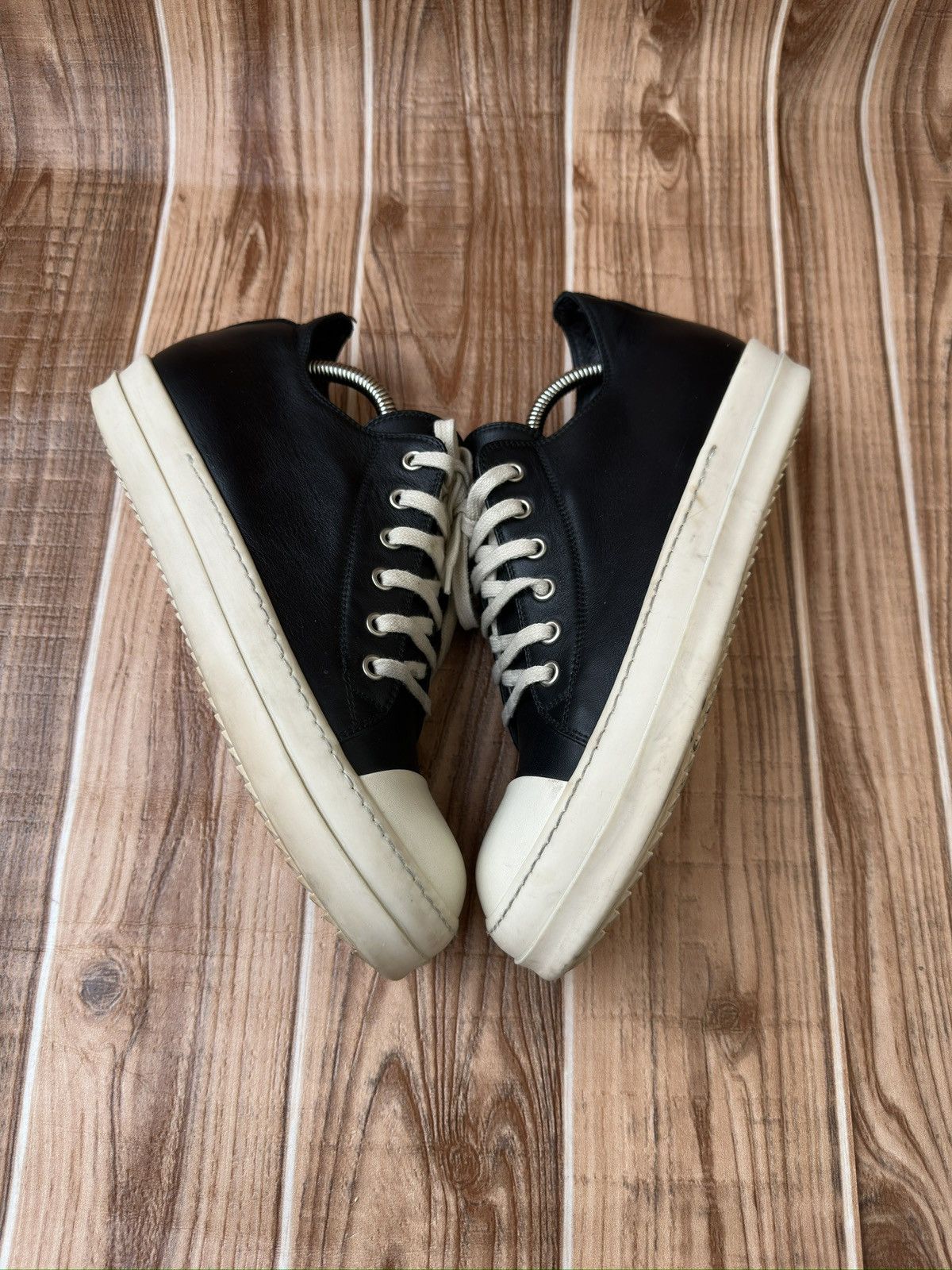 Rick Owens S/S 17 Black Milk Mainline Ramones Sneaks Size US 7 / EU 40 - 7 Thumbnail