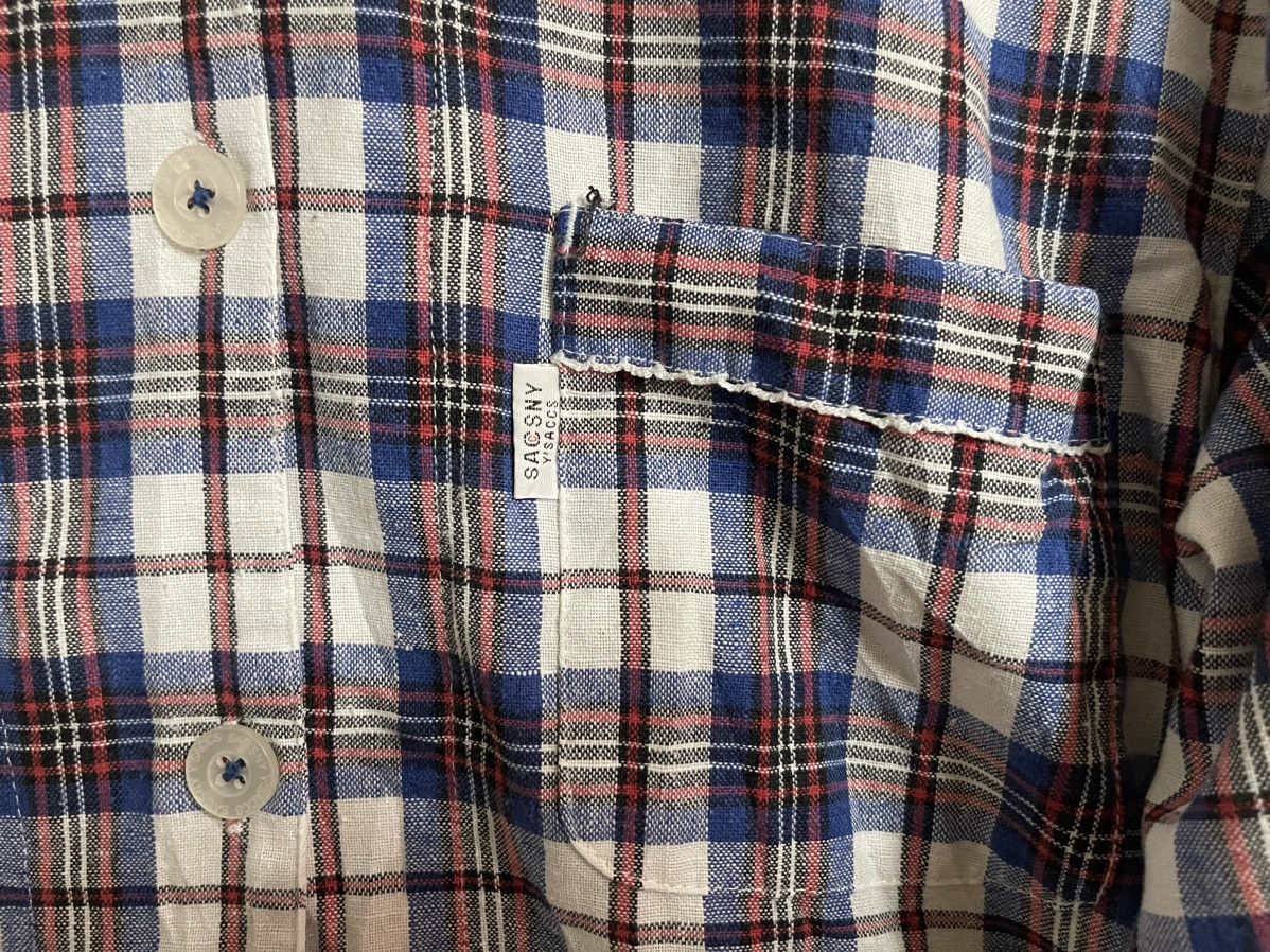 Vintage × Yohji Yamamoto Yohji Yamamoto Button Up Shirt Checkered L Fit M Linen Size US M / EU 48-50 / 2 - 4 Thumbnail