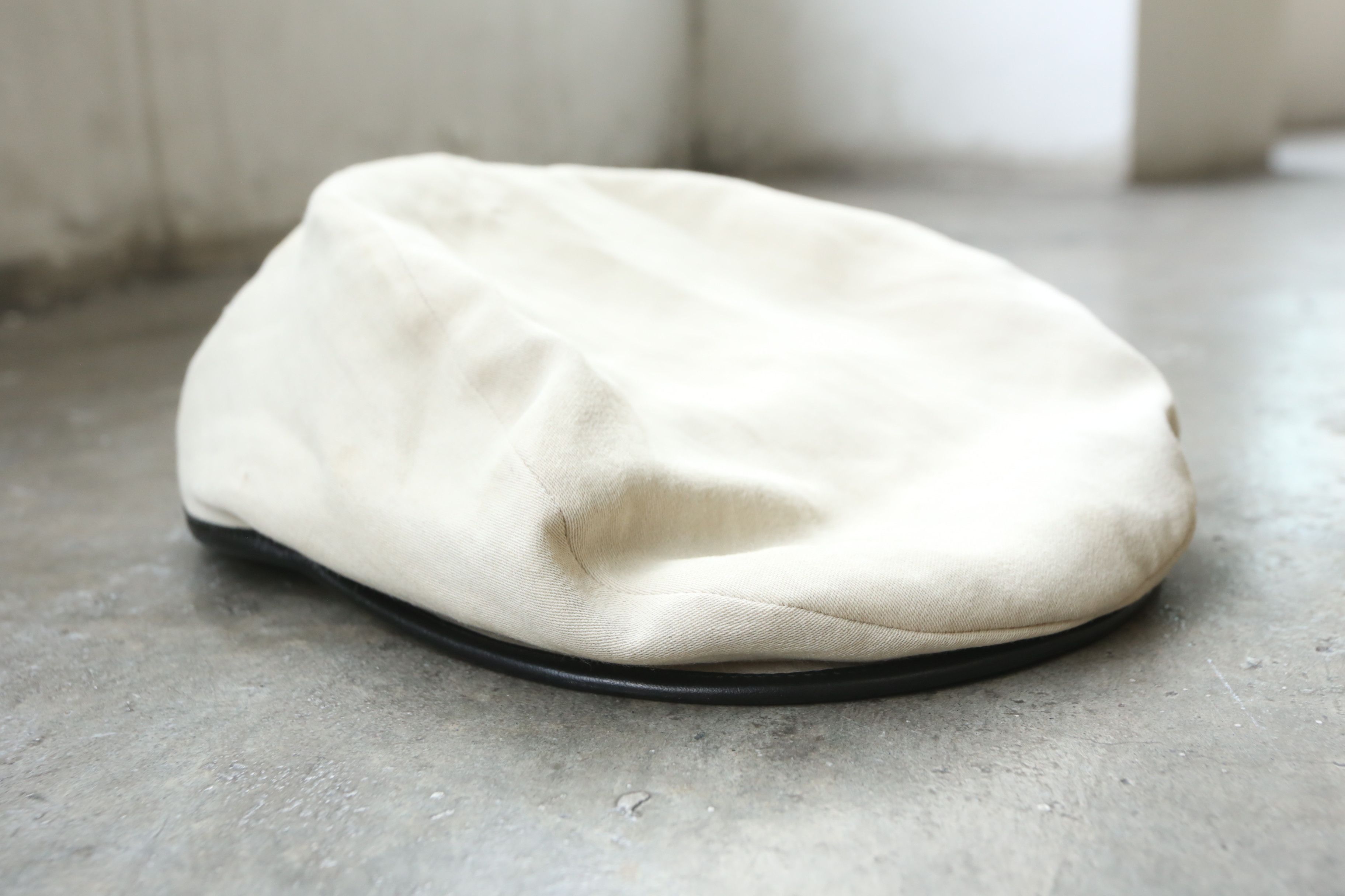 Yohji Yamamoto Yohji Yamamoto - S/S 09 - Leather-Trim Beret Size ONE SIZE - 2 Thumbnail