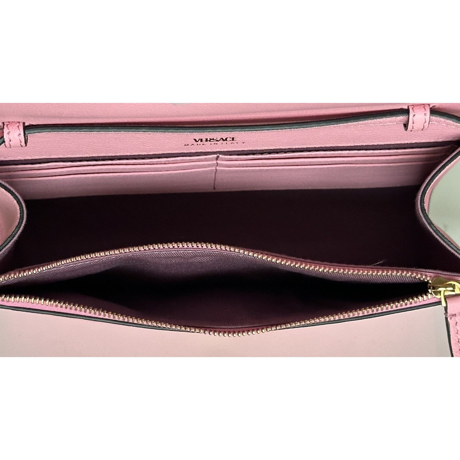 Versace Versace Medusa Leather Mini Pink Shoulder Bag Italy 1021608 Size ONE SIZE - 10 Thumbnail
