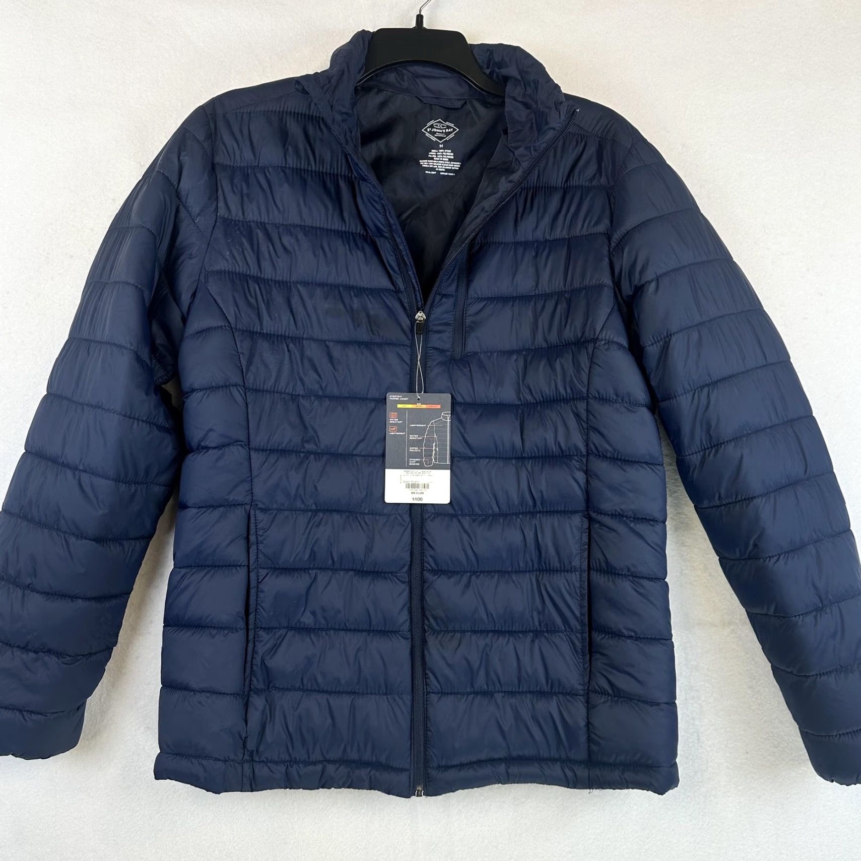 Vintage St Johns Bay Puffer Jacket Mens M Lightweight Water Resistant Everyday Coat Shirt Size US M / EU 48-50 / 2 - 5 Thumbnail