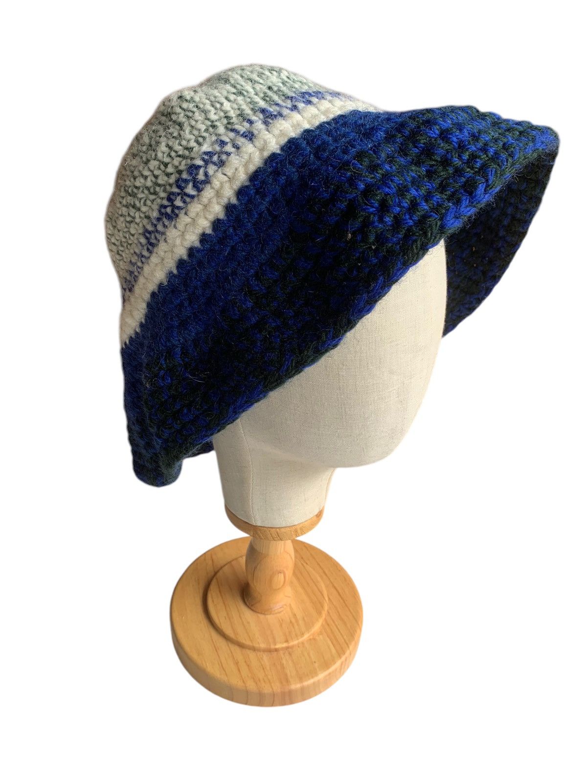 Japanese Brand × Kapital × Vintage Knitted Crochet Winter session Big Bucket Hats🧶 Size ONE SIZE - 1 Thumbnail