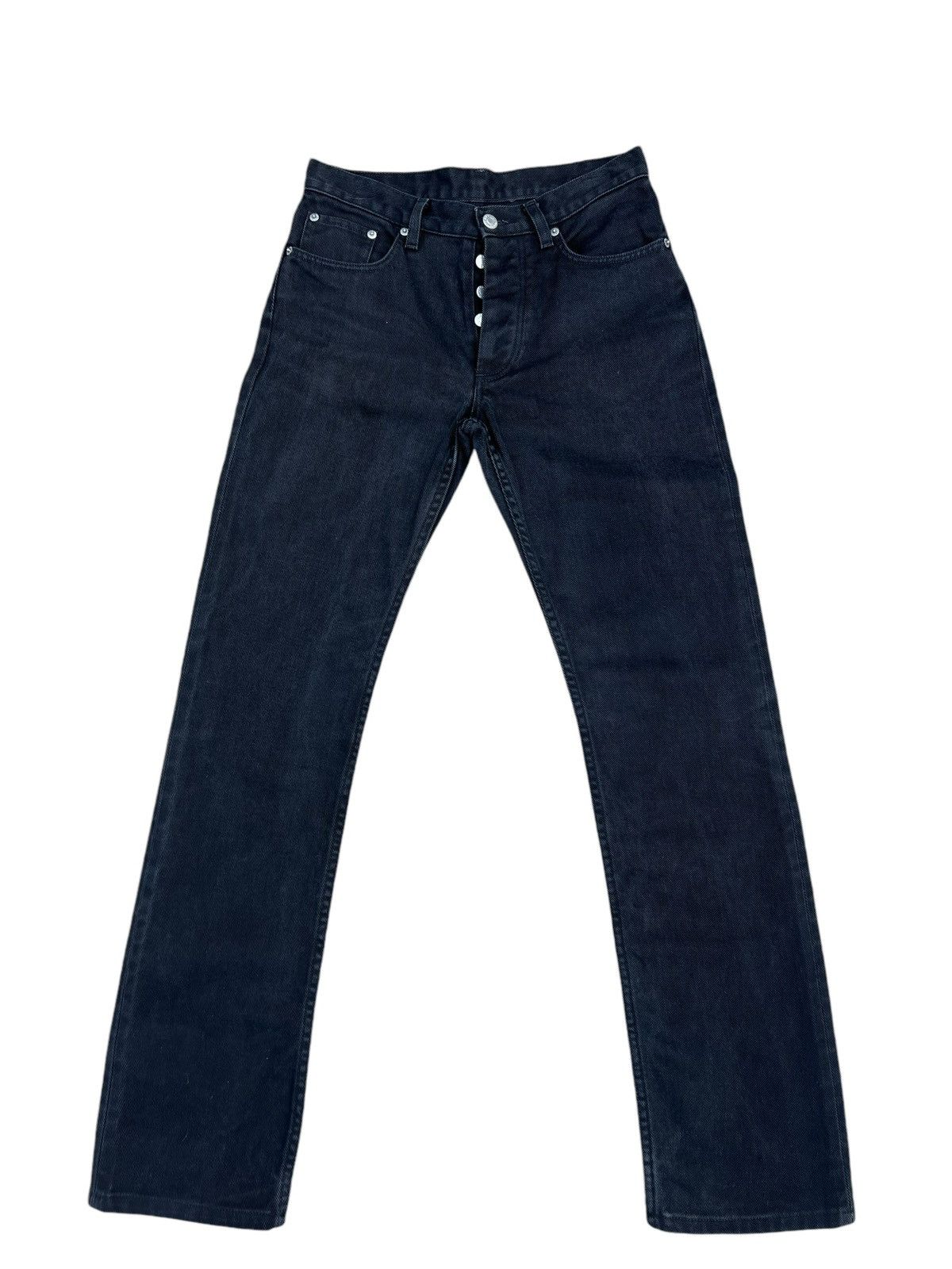 Helmut Lang SS99 Helmut Lang Wax Coated Italian Cut Denim Jeans