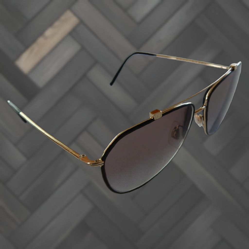 Dolce & Gabbana VINTAGE Dolce&Gabbana Unisex Sunglasses Frames Only 59mm Gold & Black Classic Gray 90s Size ONE SIZE - 1 Thumbnail