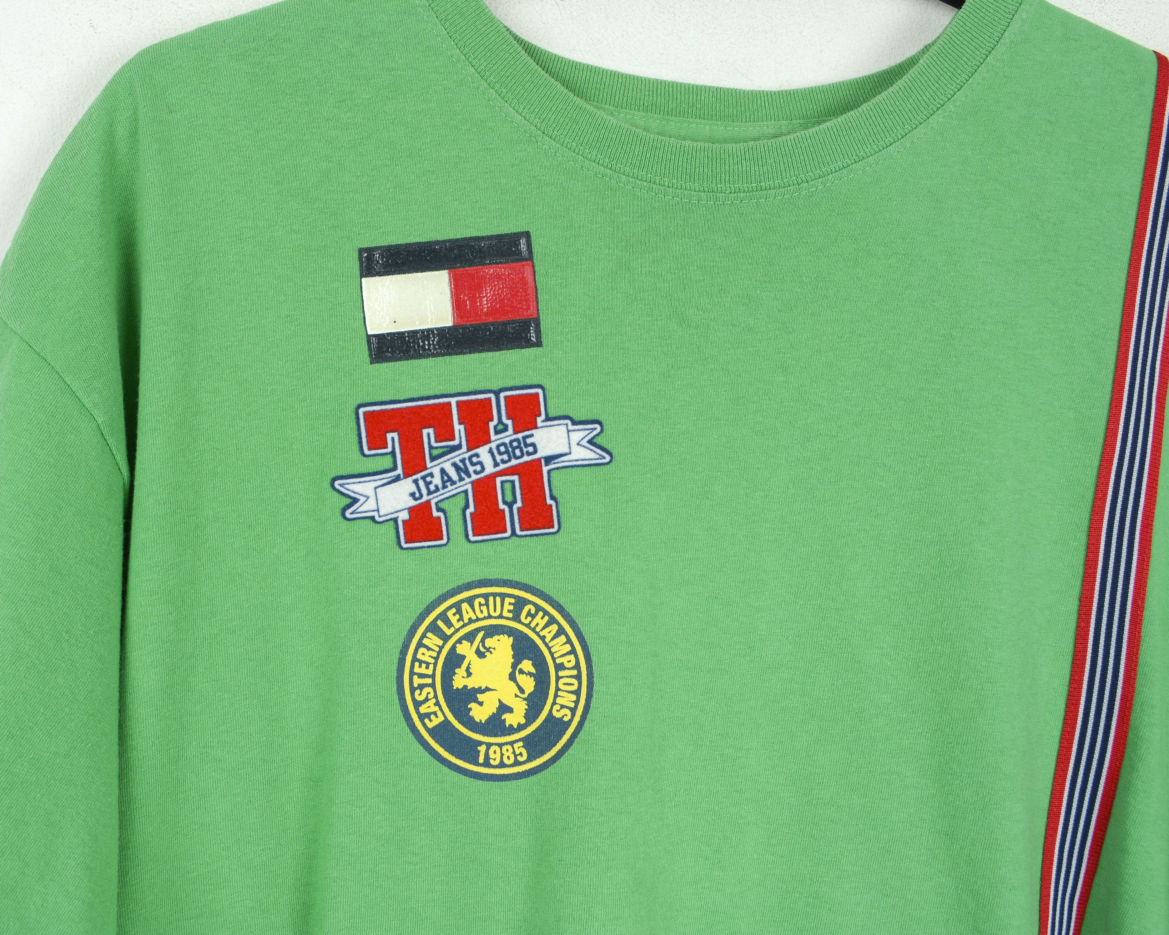 Tommy Hilfiger × Vintage TOMMY HILFIGER JEANS Shirt XL Short Sleeve Print Crew Neck Size US XL / EU 56 / 4 - 8 Thumbnail