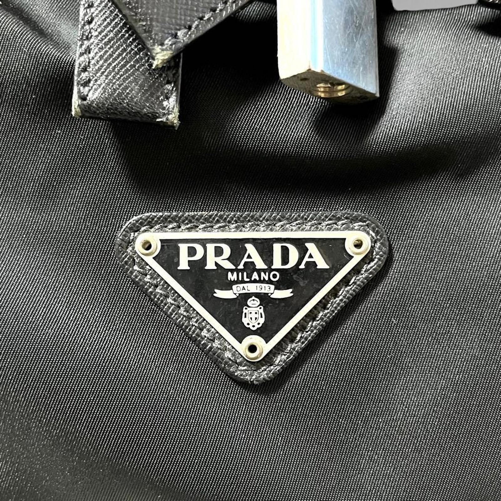 Prada Prada - Black Nylon and Leather Travel Bag Size ONE SIZE - 3 Thumbnail