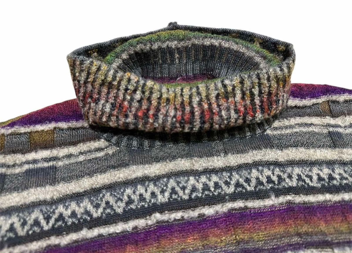 Japanese Brand 🔥Rare Vintage M.&Kyoko Fair Isle Knit Sweater Turtleneck Size US S / EU 44-46 / 1 - 7 Thumbnail