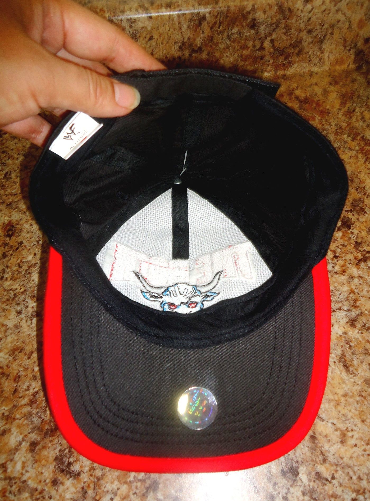 Vintage × WWE × WWF Vintage 1999 WWF “The Rock” Brama Bull cap mint Size ONE SIZE - 3 Thumbnail