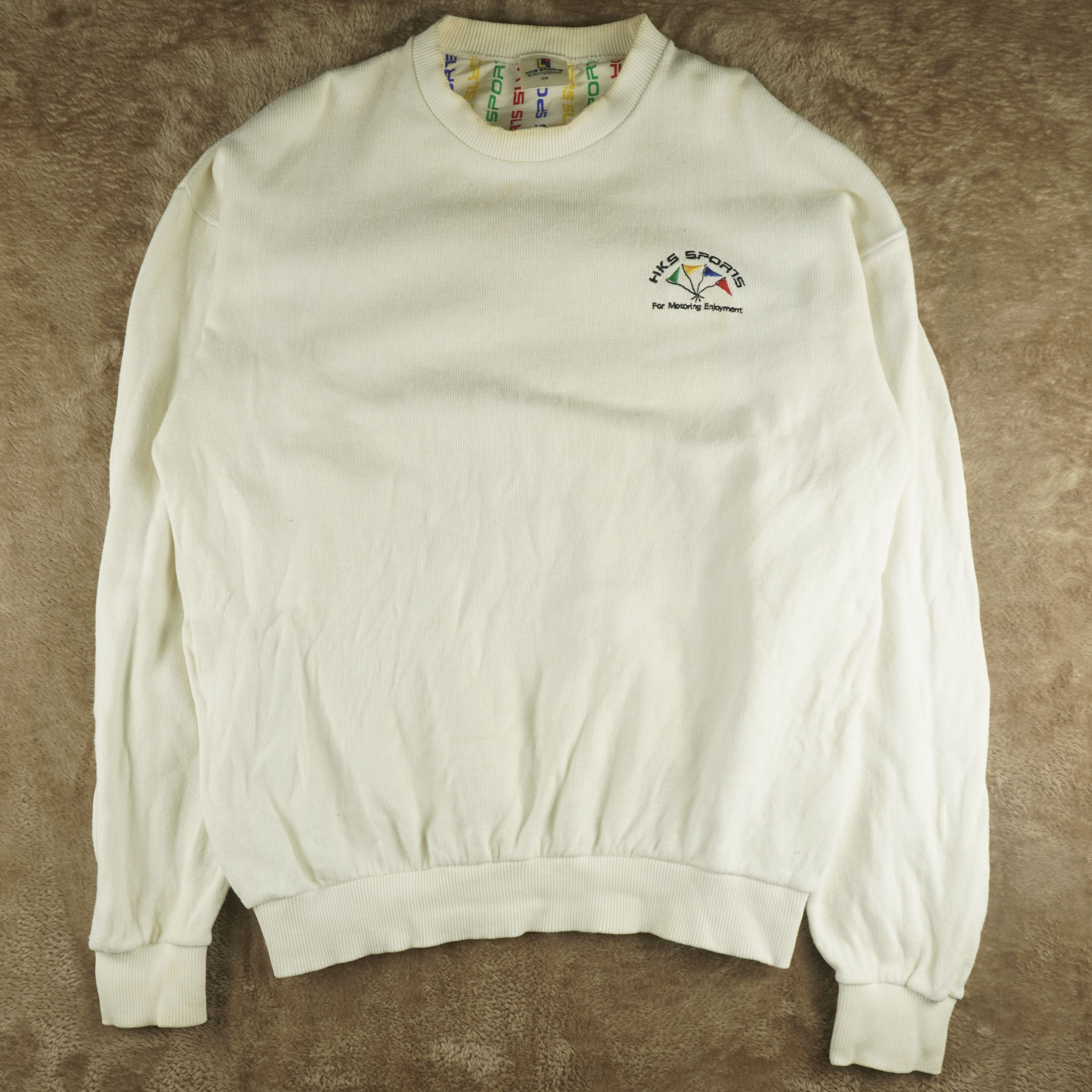 Vintage Vtg 90s HKS Sports For Motoring Enjoyment Crew Sweatshirt Size US M / EU 48-50 / 2 - 2 Thumbnail