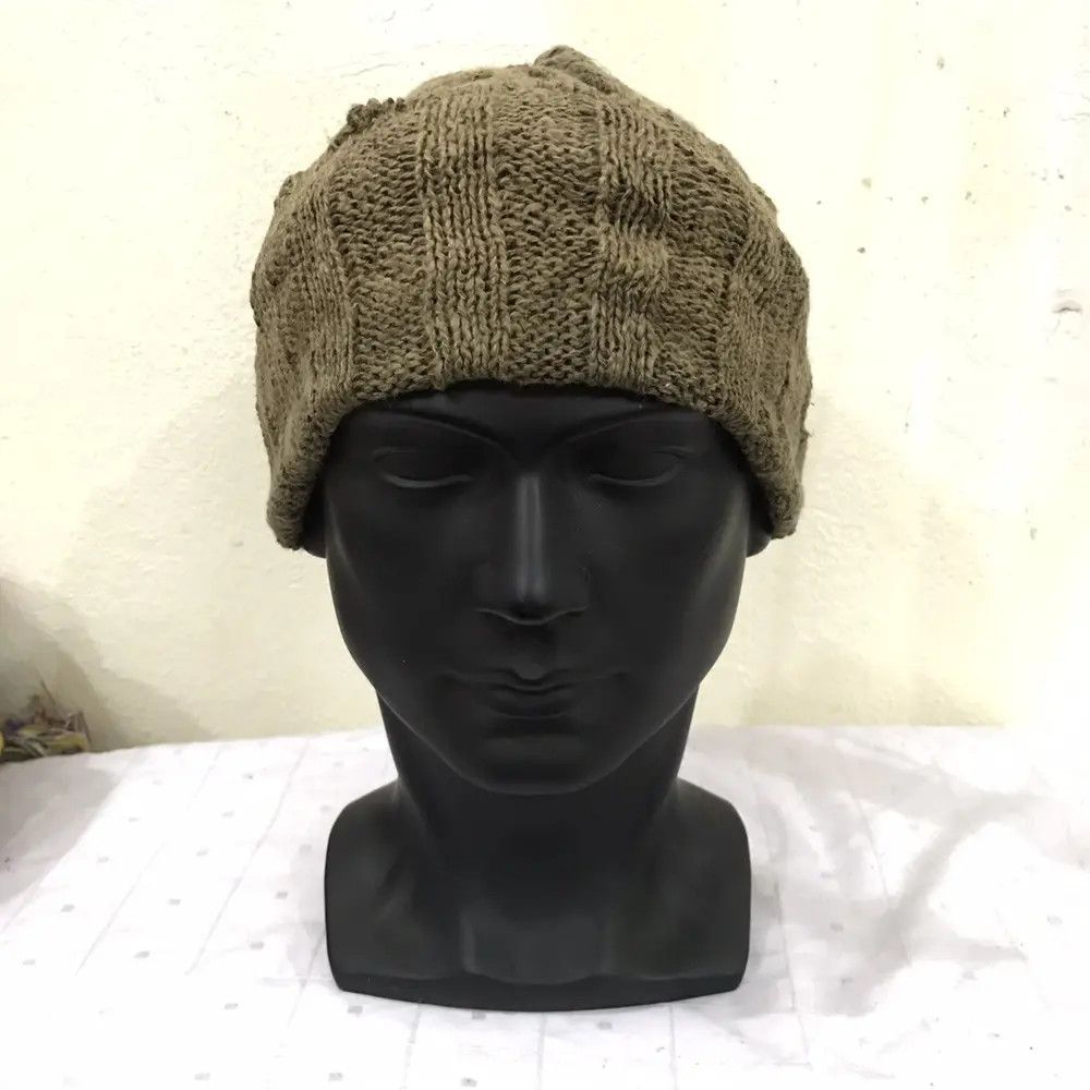 Japanese Brand × Vintage Old Folks Plain Beanie Hat Size ONE SIZE - 3 Thumbnail