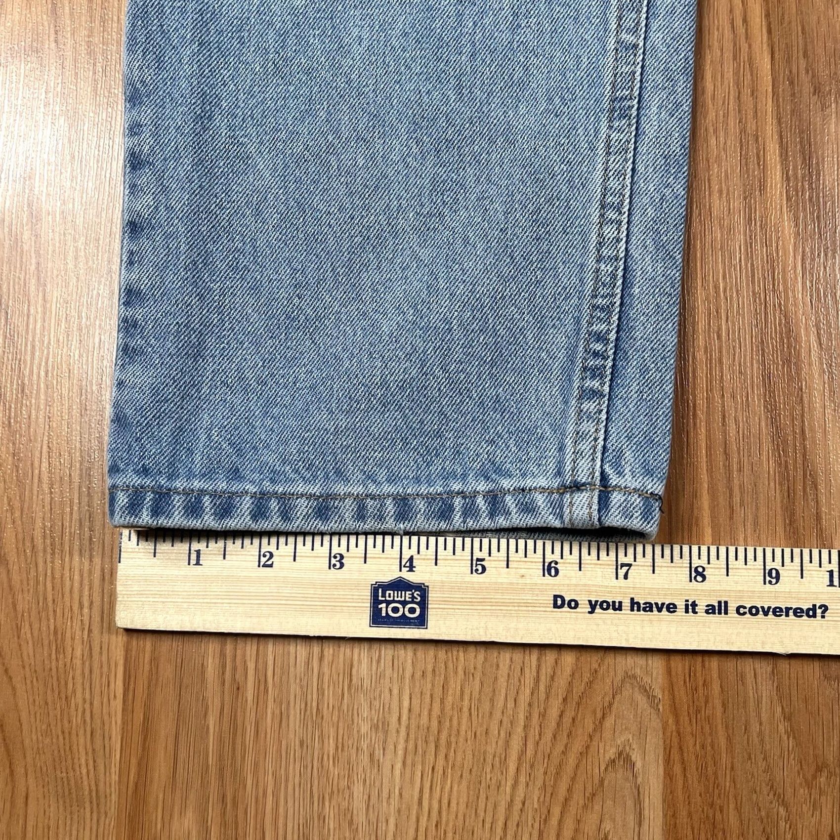 Vintage VINTAGE LL Bean Original Fit Relaxed Blue Wash Denim Long Jeans Womens 14 100% Cotton Size 36" / US 14 / IT 50 - 7 Thumbnail