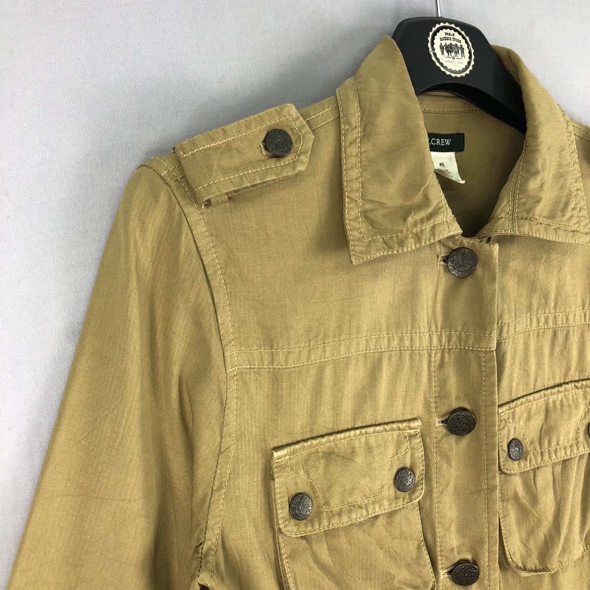 J.Crew Vintage Y2K J.Crew Women Jacket Herringbone Twill Size XS / US 0-2 / IT 36-38 - 2 Thumbnail