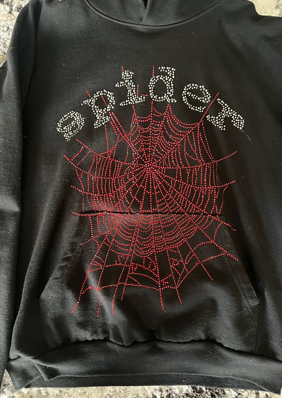 Sp5der Sp5der OG Rhinestone Hoodie Large Size US L / EU 52-54 / 3 - 2 Thumbnail