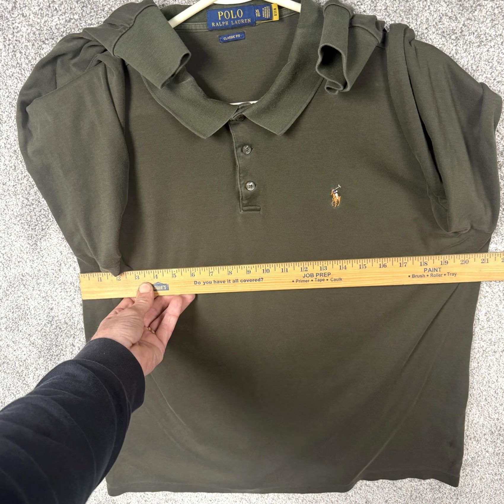 Polo Ralph Lauren Polo Ralph Lauren Polo Shirt Mens XL Green Classic Fit Long Sleeve Preppy Golf Size US XL / EU 56 / 4 - 4 Thumbnail