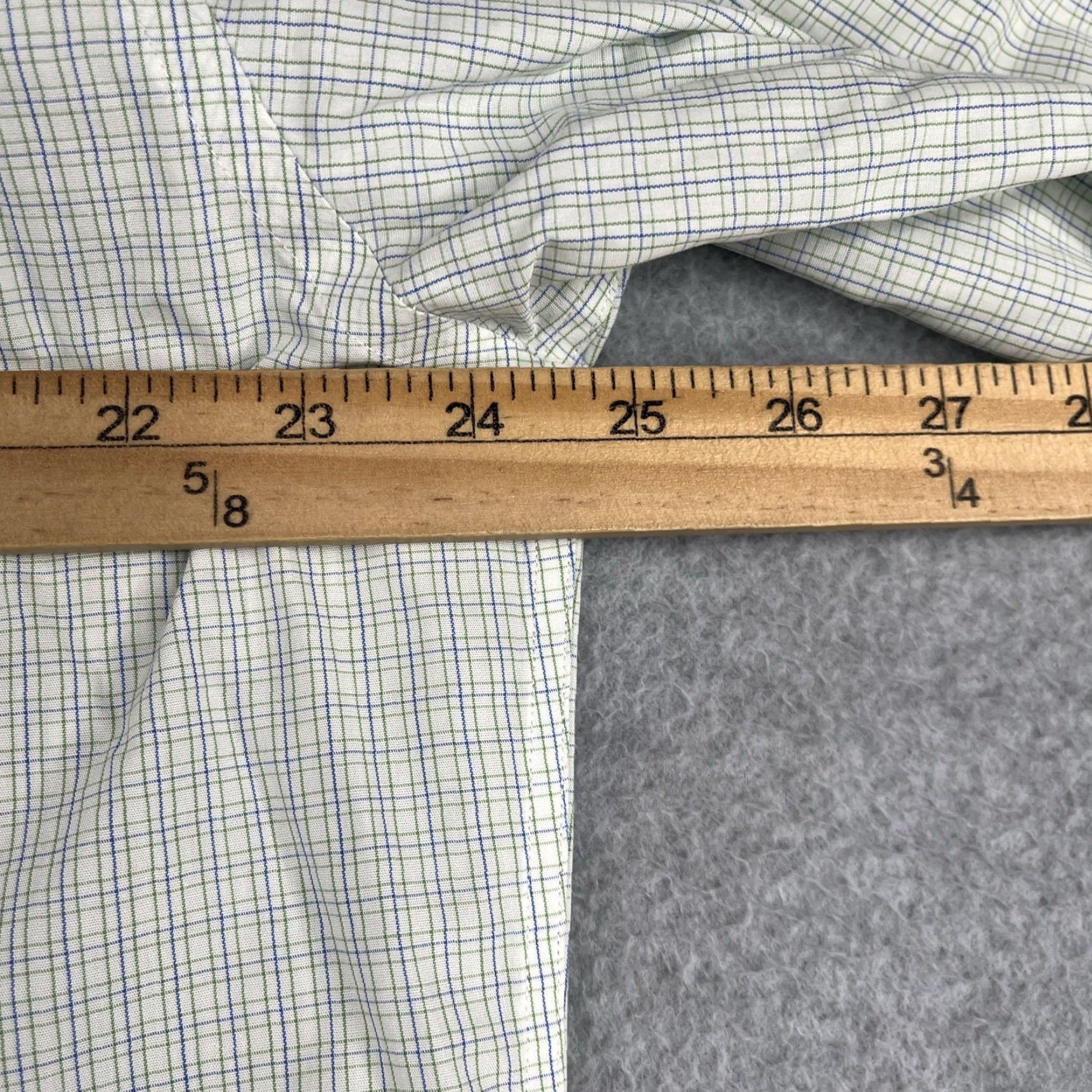 Brooks Brothers Brooks Brothers 346 Shirt Dress Shirt Mens 16 Blue Check Non-Iron Button Up Long Sleeve Regular Mens Size US L / EU 52-54 / 3 - 7 Thumbnail