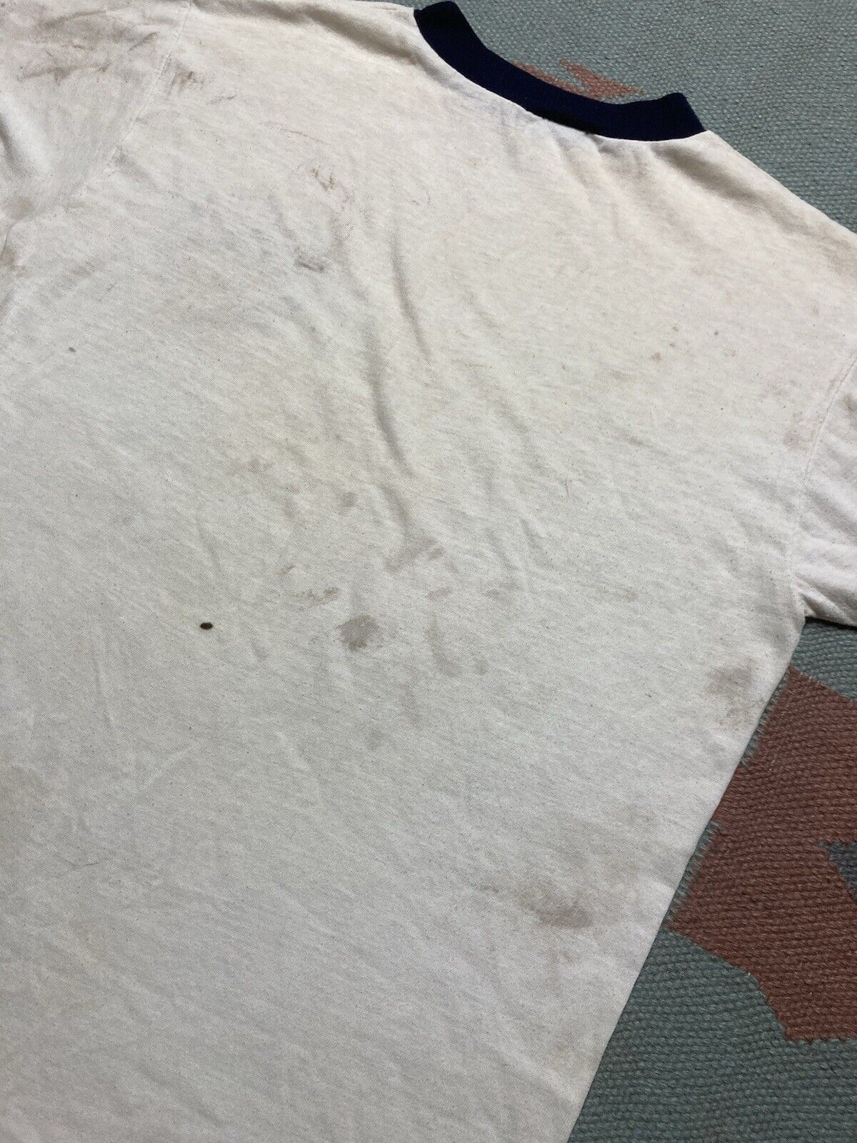 Vintage 70s ringer t shirt Boy Scouts Camp Tapico stain distressed L Size US L / EU 52-54 / 3 - 9 Thumbnail