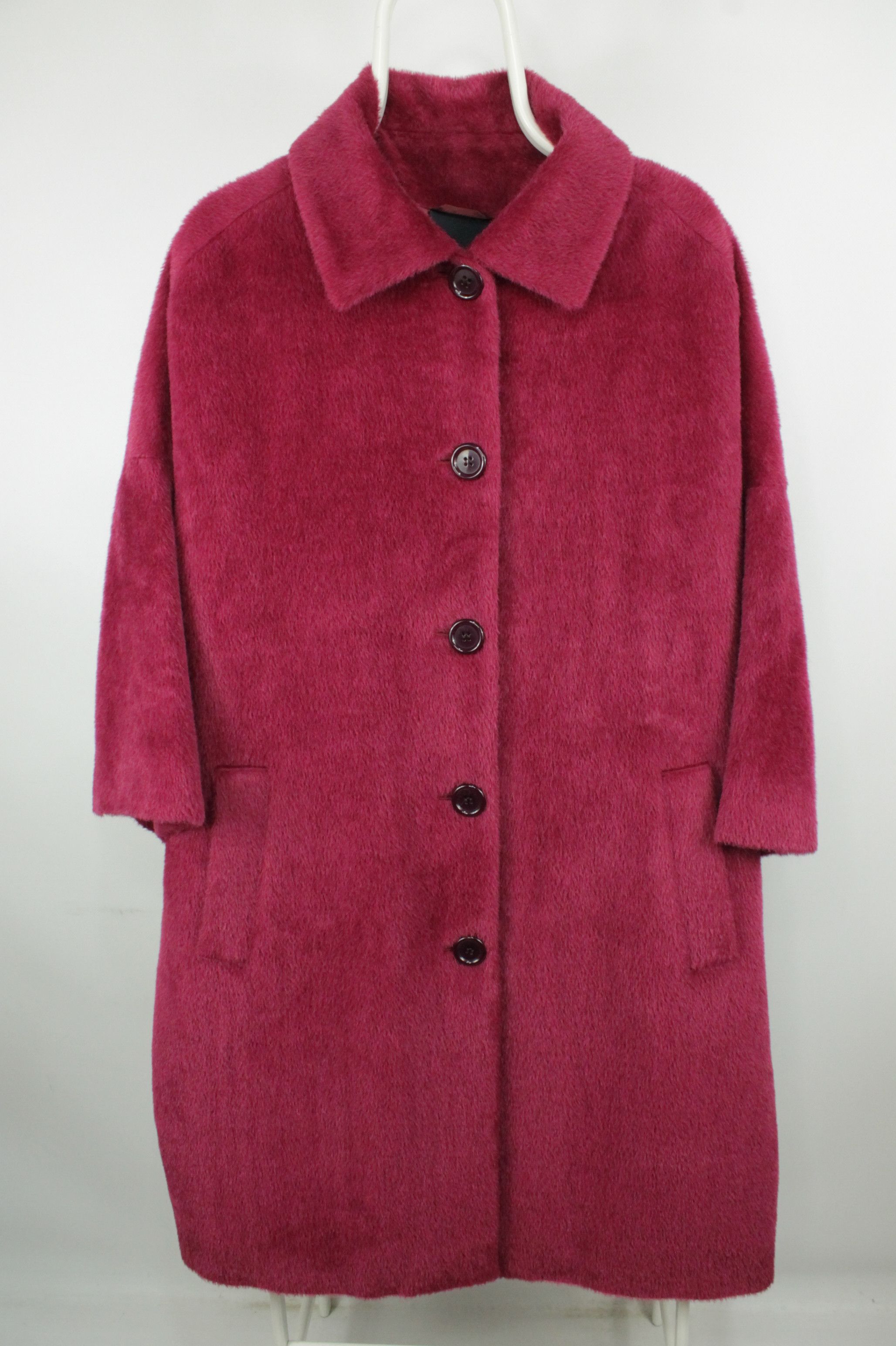 Aspesi Aspesi Loro Piana Alpaca Wool Red Coat Women's Size L / US 10 / IT 46 - 1 Thumbnail