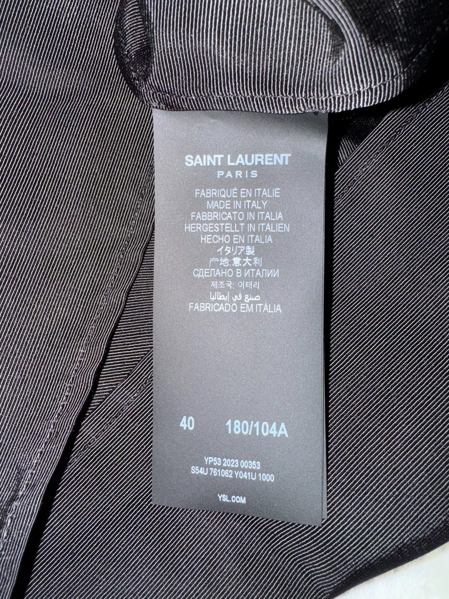 Saint Laurent Paris Saint Laurent Runway Lavallière Bow Shirt Size US L / EU 52-54 / 3 - 5 Thumbnail