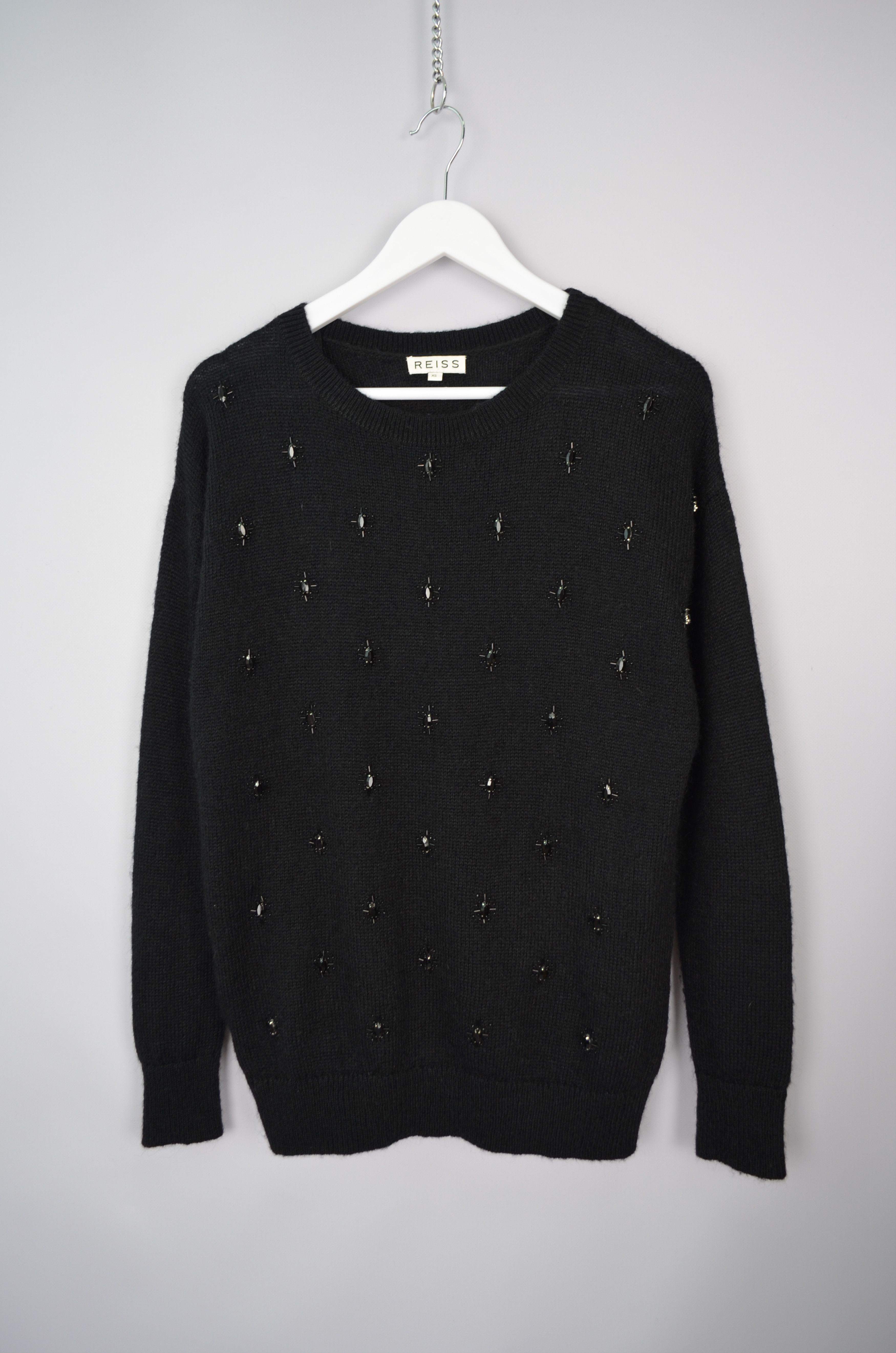 Reiss Reiss Kimber Embellished Jumper Sweater Acryl Nylon Mohair Size XS / US 0-2 / IT 36-38 - 7 Thumbnail