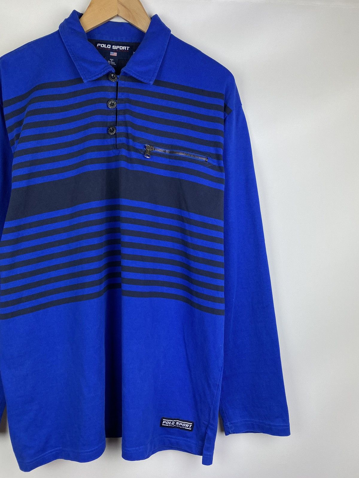 Polo Ralph Lauren Polo Sport Ralph Lauren vintage long sleeve rugby shirt Size US XL / EU 56 / 4 - 4 Thumbnail