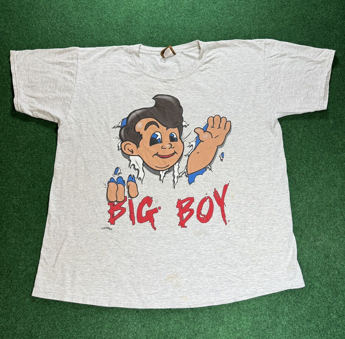 Nutmeg × Vintage Vtg 90s Bob’s Big RARE Nutmeg Mills Fast Food Promo T Shirt Size US XL / EU 56 / 4 - 1 Thumbnail