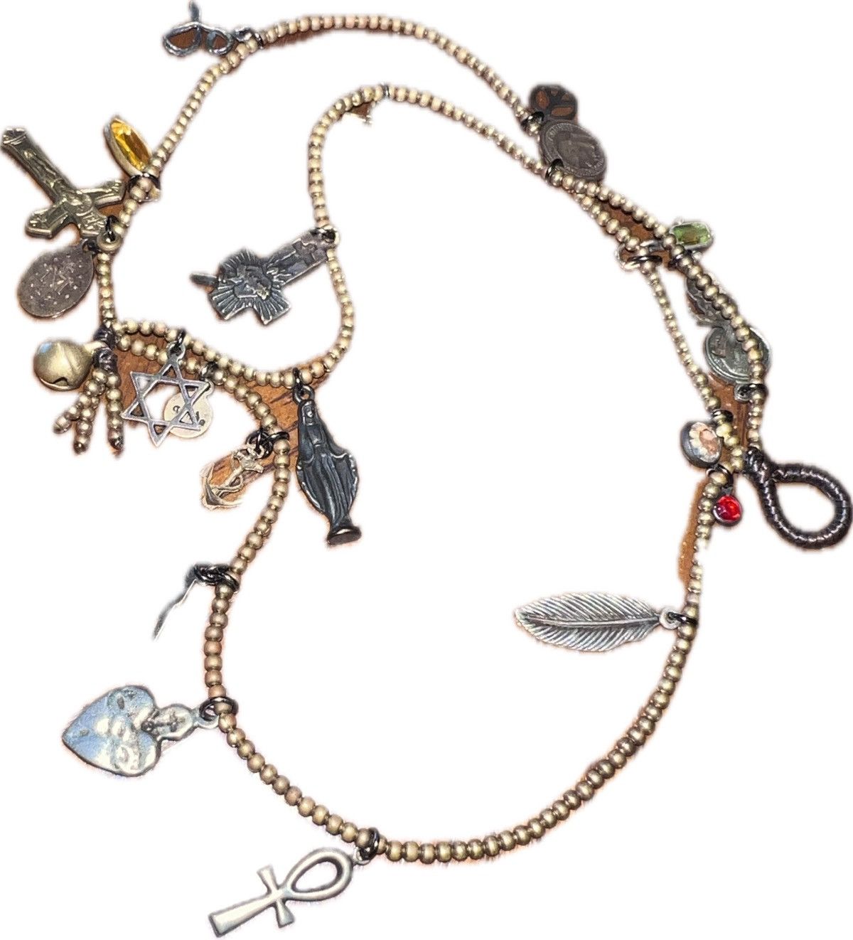 Gunda Gunda charms bracelet brass beaded vkei Size ONE SIZE - 1 Thumbnail