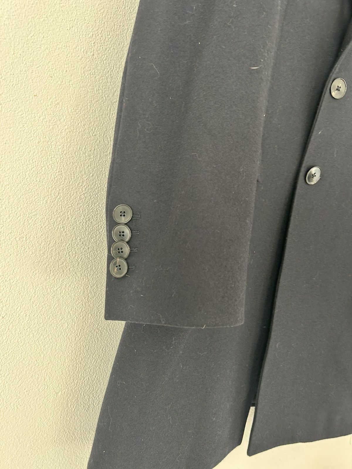 Valentino Wool Coat with Leather Trimmed Collar Size US M / EU 48-50 / 2 - 4 Thumbnail
