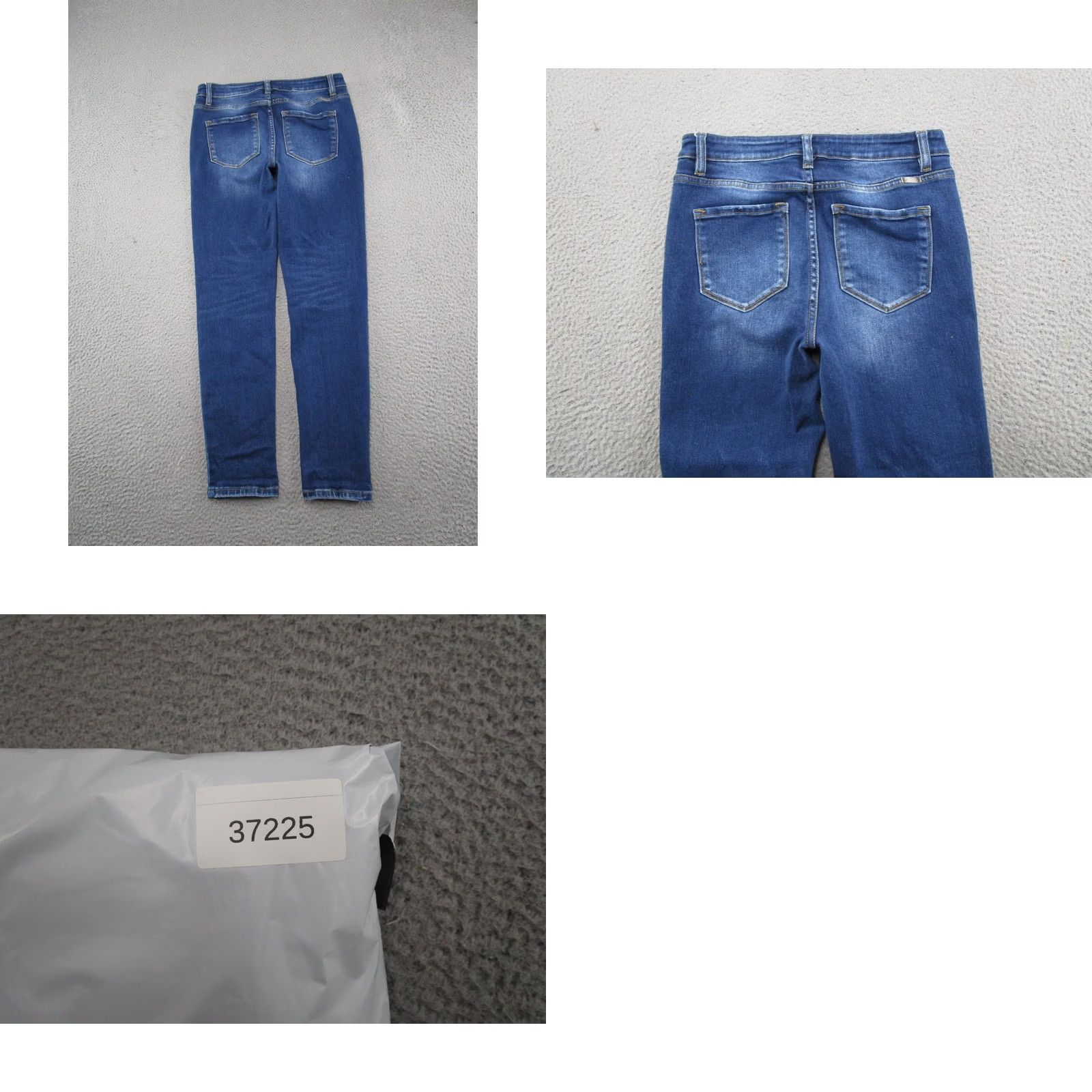 Vintage Kancan Maurices Womens High Rise Blue Stretch Denim Skinny Jeans Womens Size 29 Regular 5-Pocket Design XS? No—Oops Size 29" - 9 Thumbnail
