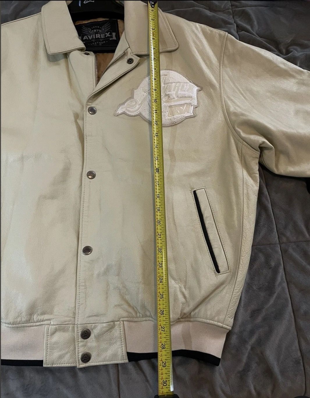 Avirex Avirex NY Leather Jacket Vintage Size US XXL / EU 58 / 5 - 4 Thumbnail