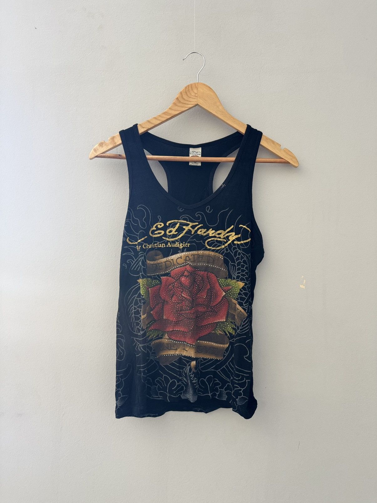 Ed Hardy Vintage shine y2k bondage ed hardy tank top Size L / US 10 / IT 46 - 1 Thumbnail