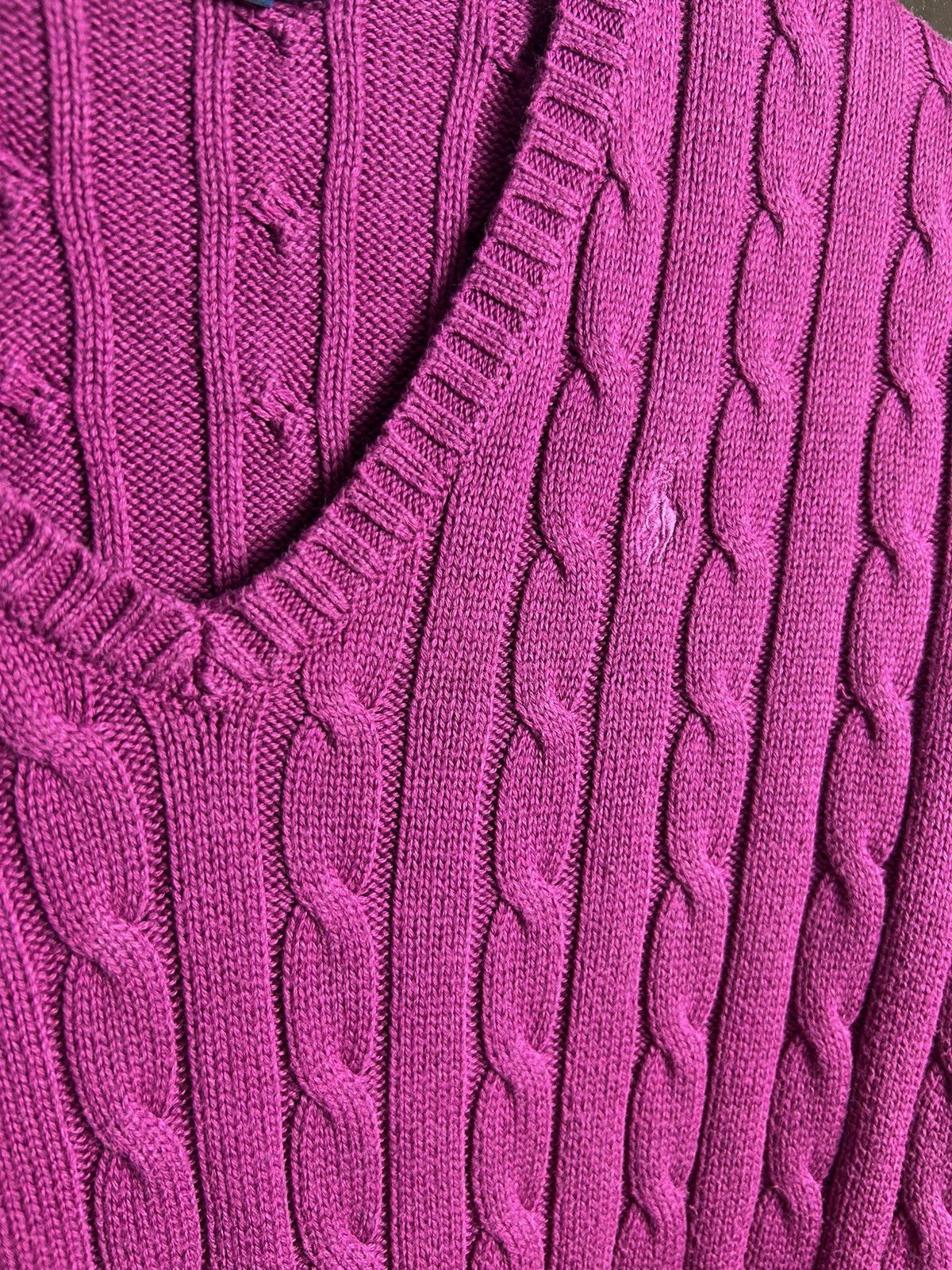 Vintage Sweater knit Polo Ralph Lauren PRL Purple vintage Medium Size M / US 6-8 / IT 42-44 - 12 Thumbnail