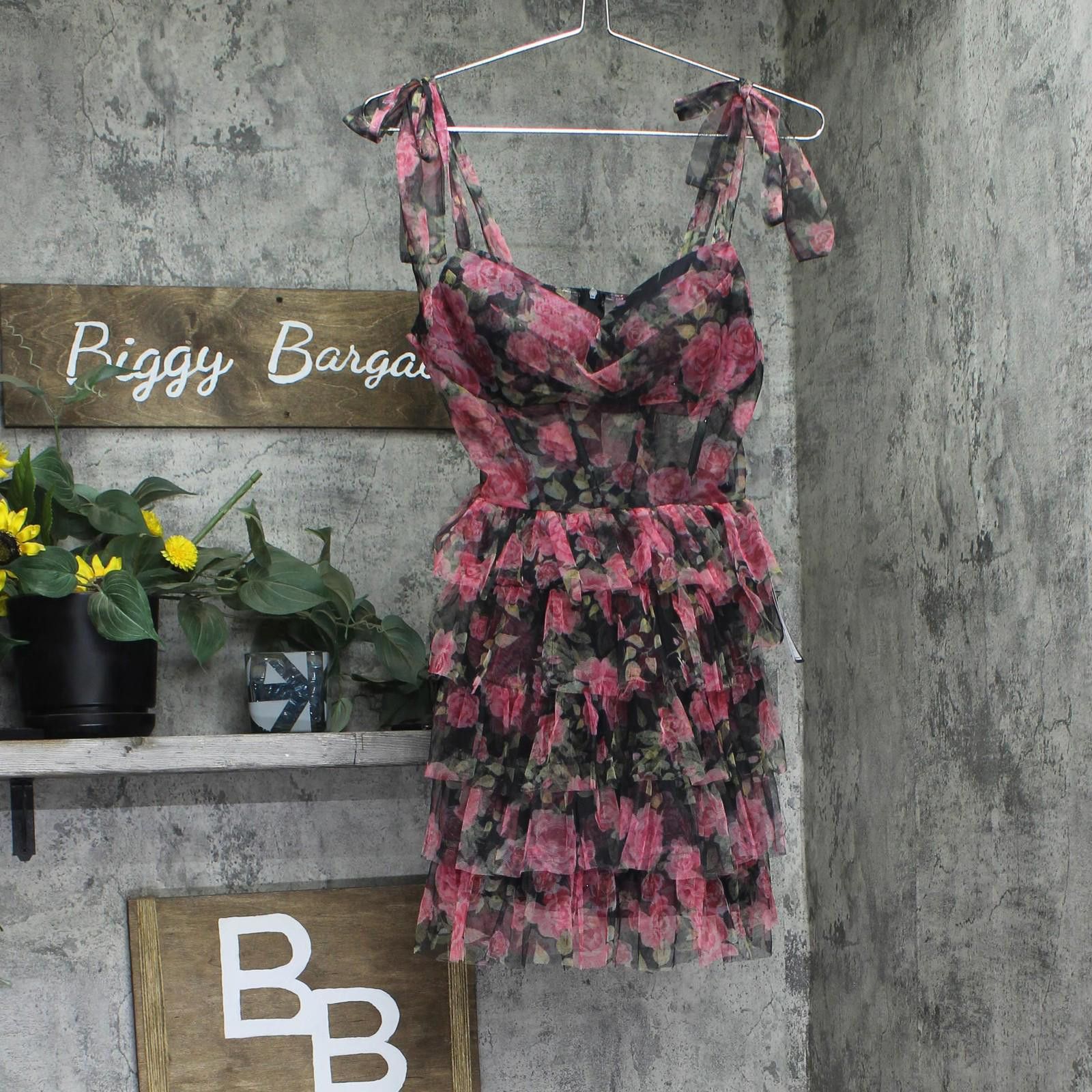 Other B. Darlin Mini Dress Sleeveless P25ae07 Black / Pink 7/8 Size M / US 6-8 / IT 42-44 - 1 Thumbnail