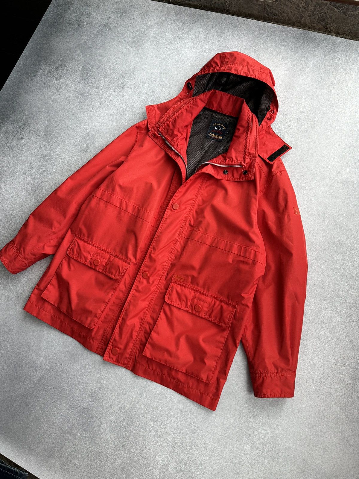 Paul & Shark × Vintage Vintage Paul & Shark Typhoon 20000 Red Windbreaker Jacket Size US L / EU 52-54 / 3 - 8 Thumbnail