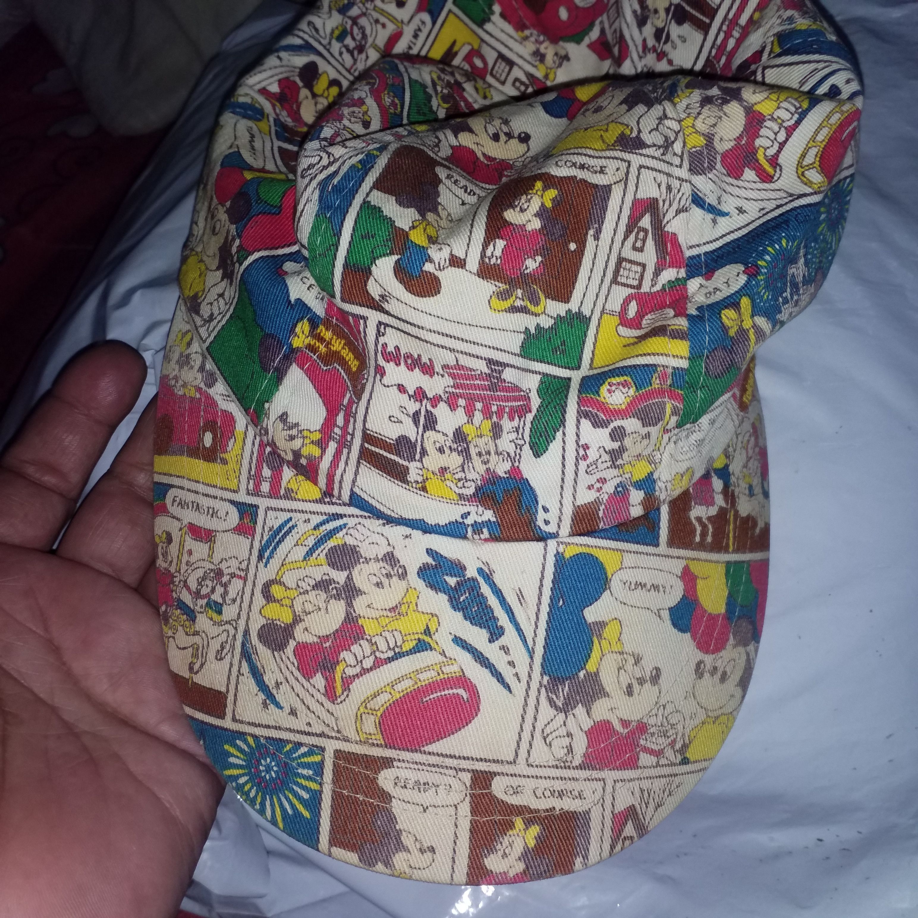 Mickey Mouse × Vintage vintage 80s mickey and minnie full cap rubber back Size ONE SIZE - 5 Thumbnail