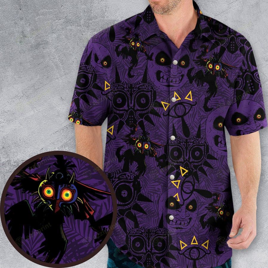 Other The Skull Kid Majora’s Mask Legend of Zelda Hawaiian Shirt Size US L / EU 52-54 / 3 - 1 Thumbnail