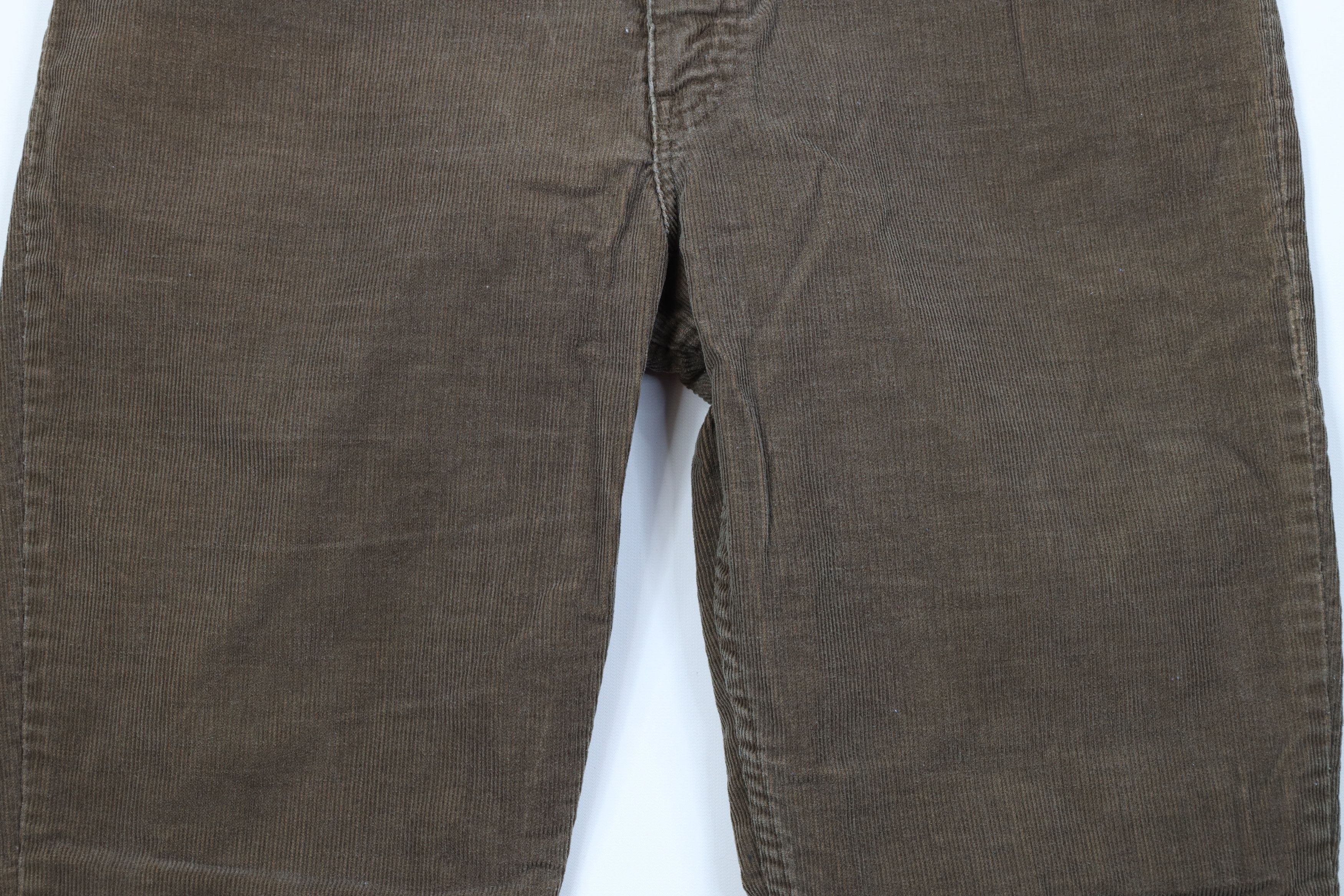 Vintage Vintage 70s Streetwear Wide Leg Corduroy Pants Brown USA Size US 36 / EU 52 - 3 Thumbnail
