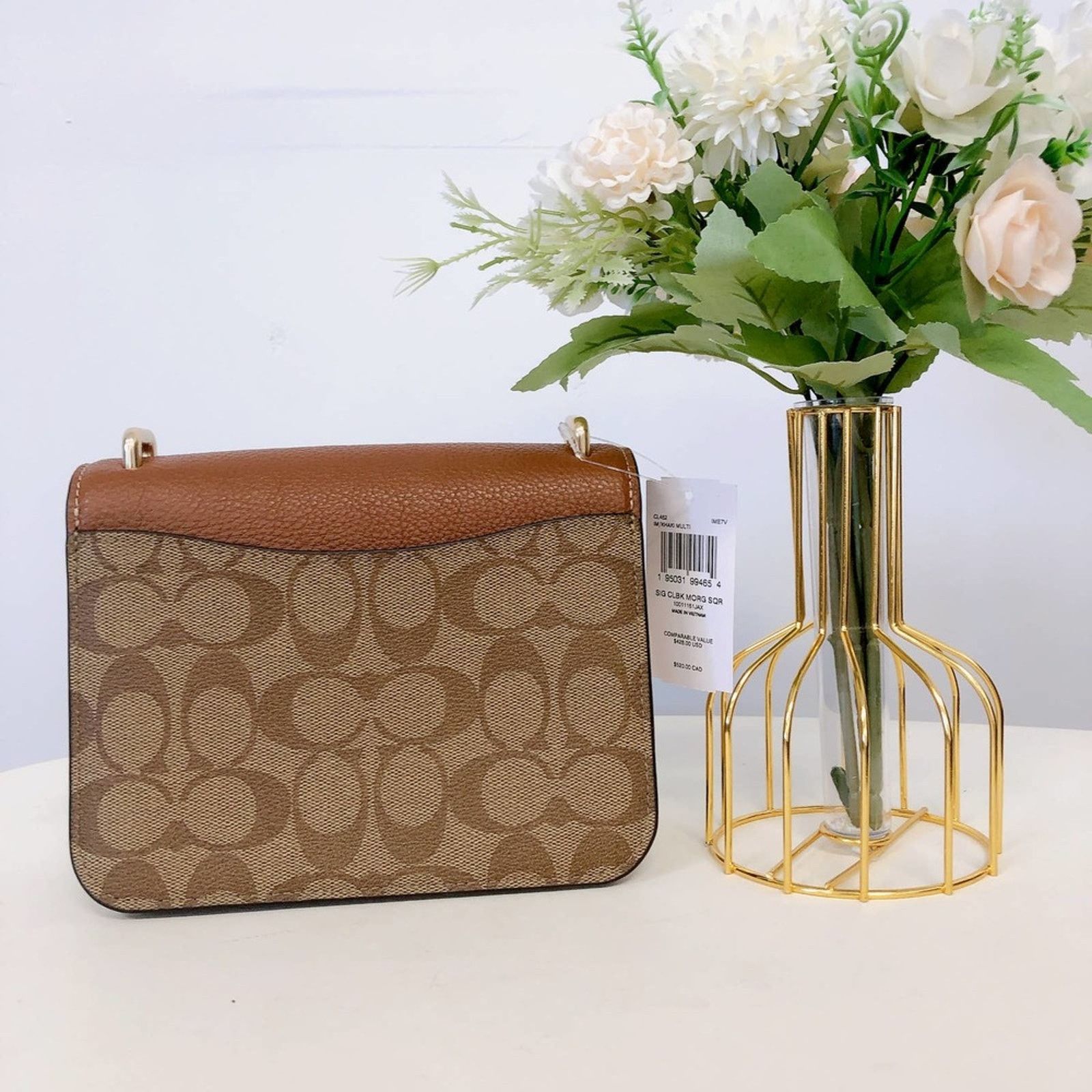 Coach Coach CL462 Morgan Square In Colorblock Sig IN Khaki Size ONE SIZE - 3 Thumbnail