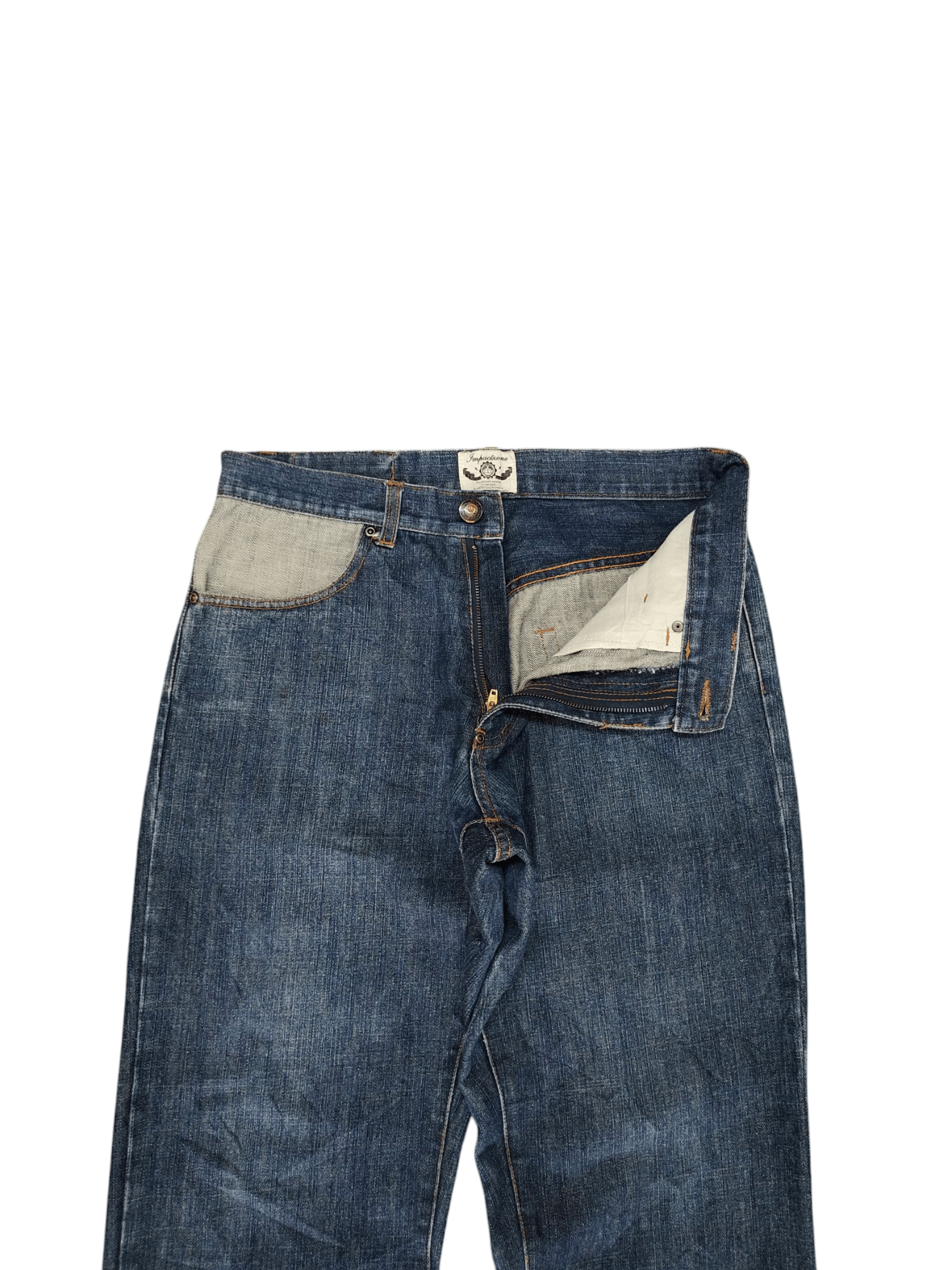 Comme des Garcons × Undercover Vintage Y2k Impactxone Japan Tribal Paisley Pocket Jeans Size US 33 - 8 Thumbnail