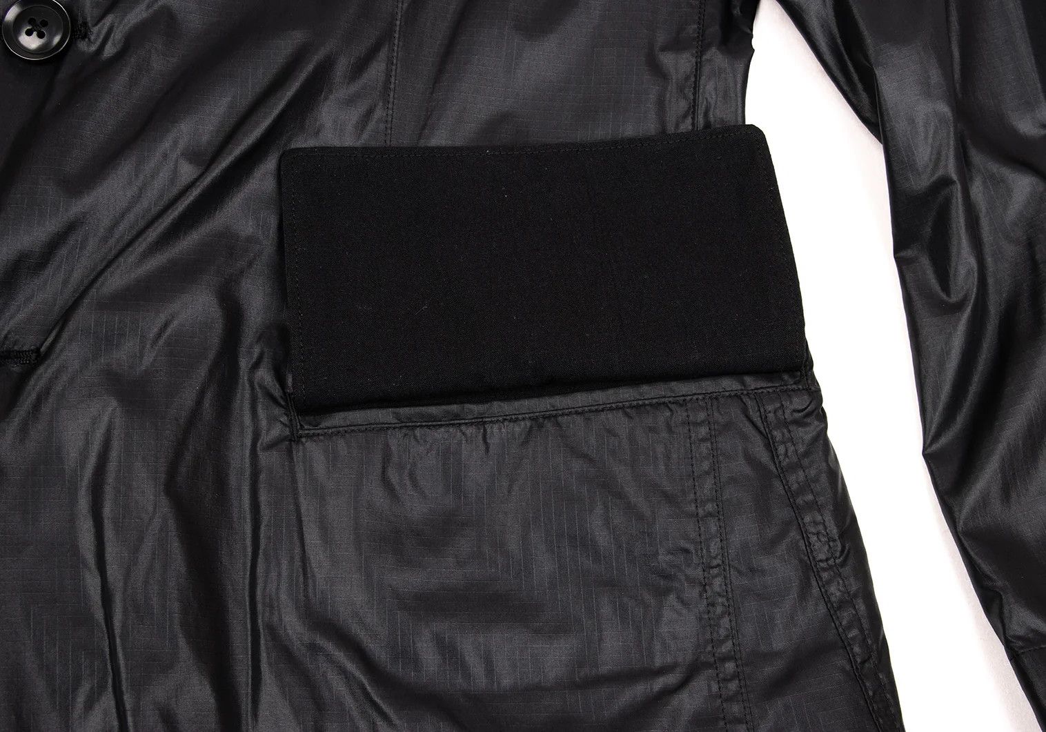 Yohji Yamamoto Yohji Yamamoto Ripstop Nylon Lapel Jacket Size US M / EU 48-50 / 2 - 11 Thumbnail