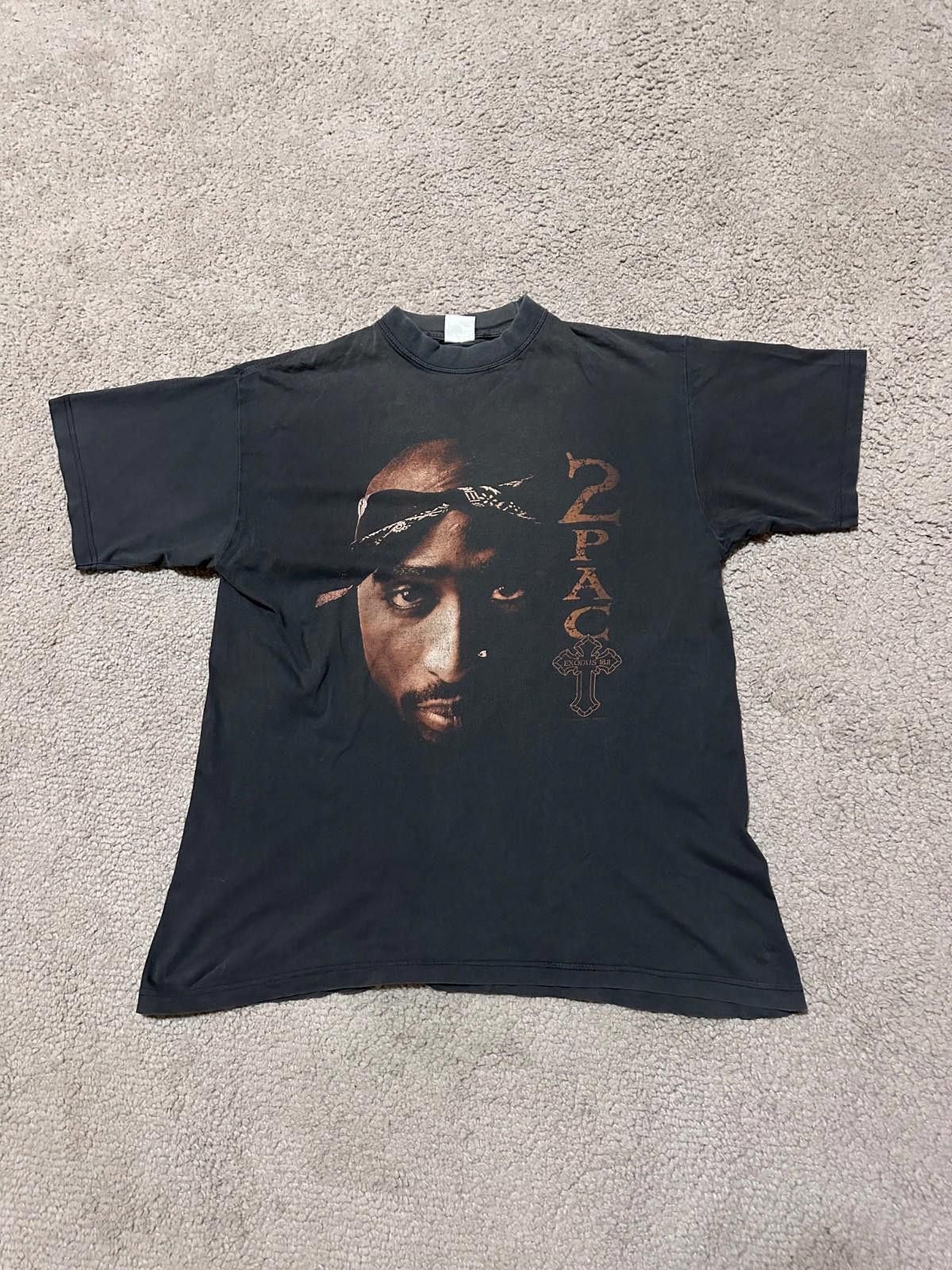 Band Tees RARE VINTAGE 1998 2Pac BG T-Shirt L Exodus Tupac Shakur Size US L / EU 52-54 / 3 - 1 Thumbnail