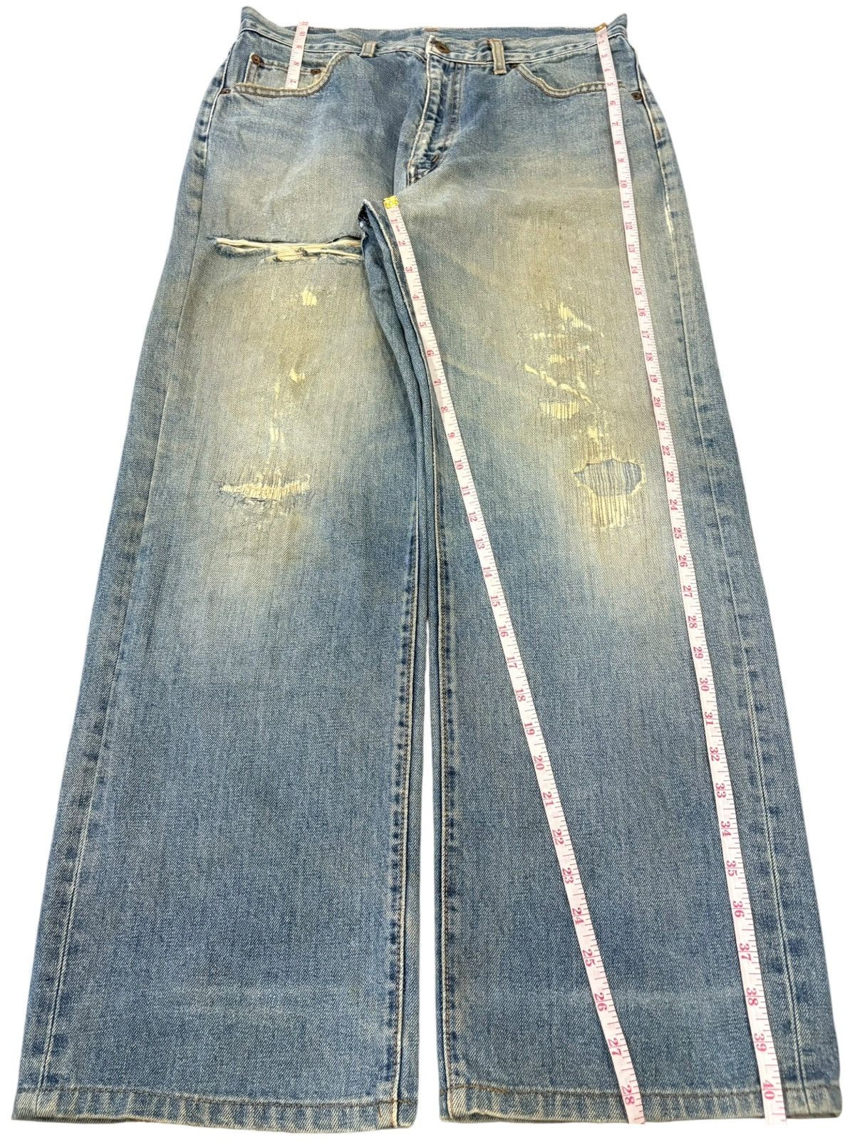JNCO Vintage Japanese Brand Mud Wash Distressed Baggy Jeans Size US 33 - 12 Thumbnail