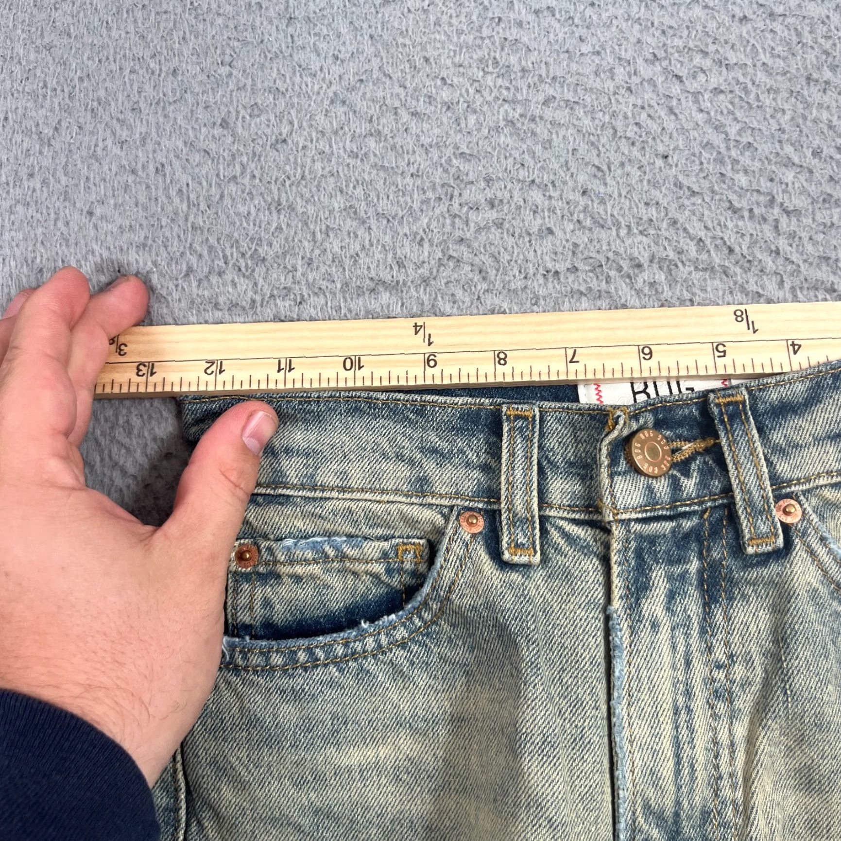 Bdg VINTAGE? BDG Urban Outfitters Jeans Cowboy Distressed 5-Pocket Denim Women’s 24 Blue Straight Mid Rise 30 Inseam Size 42" / US 20 - 4 Thumbnail
