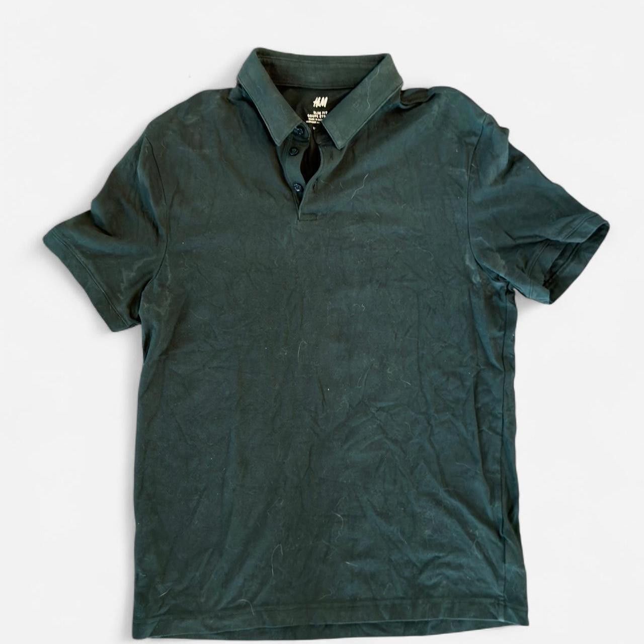 H&M H&M Men's green black Polo shirts Size US 38 / EU 54 - 1 Preview