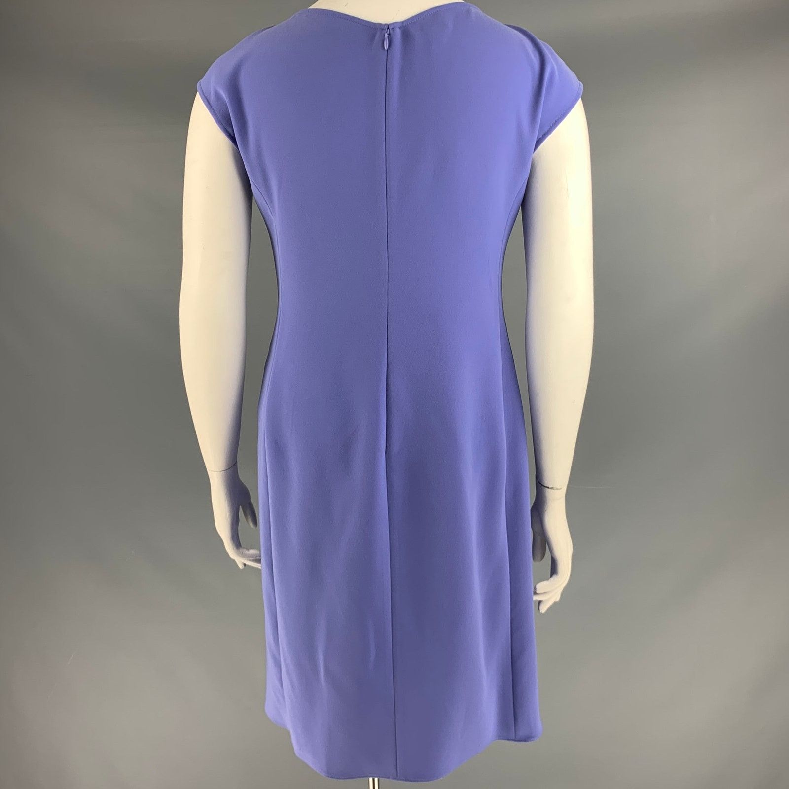Armani Collezioni ARMANI COLLEZIONI Size 12 Purple Sleeveless Tie Dress Size XL / US 12-14 / IT 48-50 - 3 Thumbnail