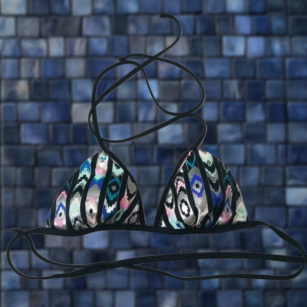Victoria's Secret Victoria's Secret PINK Bikini Top Triangle Halter S Multicolor Size S / US 4 / IT 40 - 1 Thumbnail