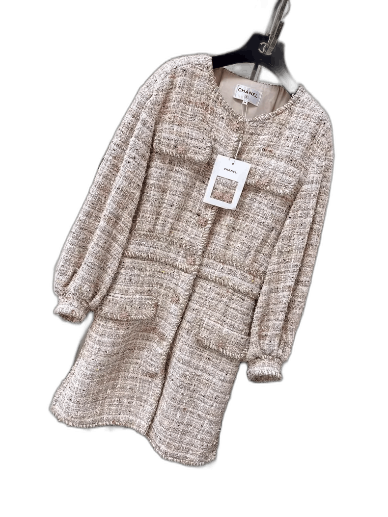Chanel Chanel Multicolor Puff Sleeve Dress Outerwear Size M / US 6-8 / IT 42-44 - 1 Thumbnail