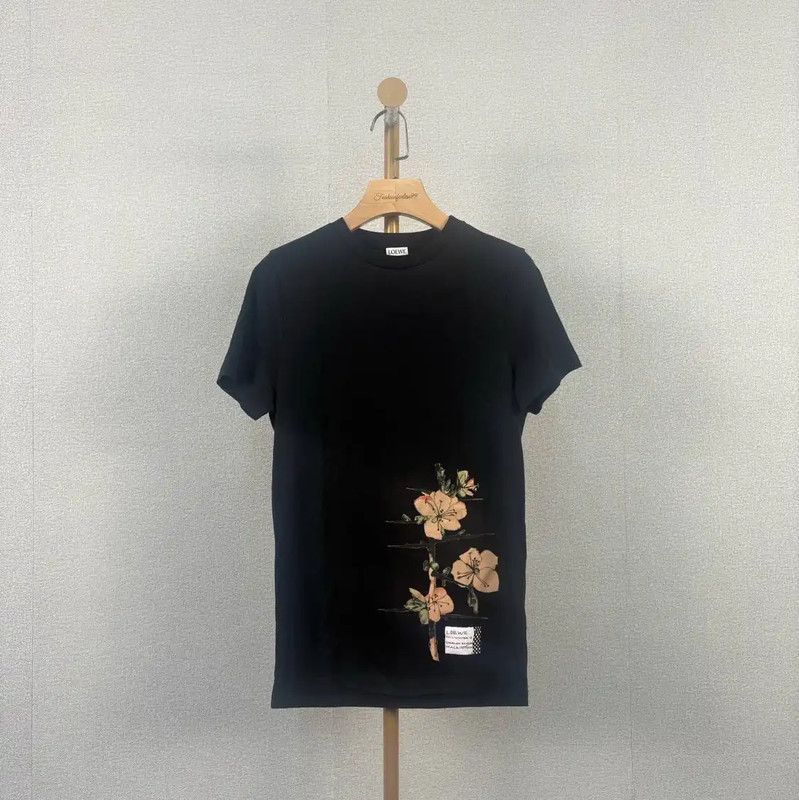 Loewe Loewe Black Cotton Short Sleeve T-Shirt 0089 Size XS / US 0-2 / IT 36-38 - 1 Thumbnail