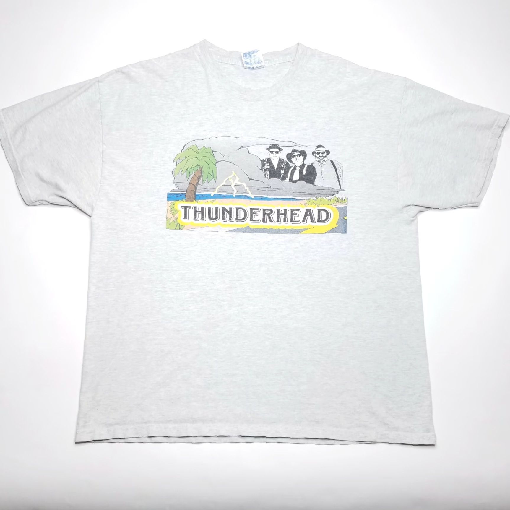 Hanes Hanes Thunderhead Storm T-Shirt Gray Short Sleeve Adult XL Crew Neck Men’s Size XL Graphic Tee, 90s/Concert/Accessories Size US XL / EU 56 / 4 - 2 Thumbnail