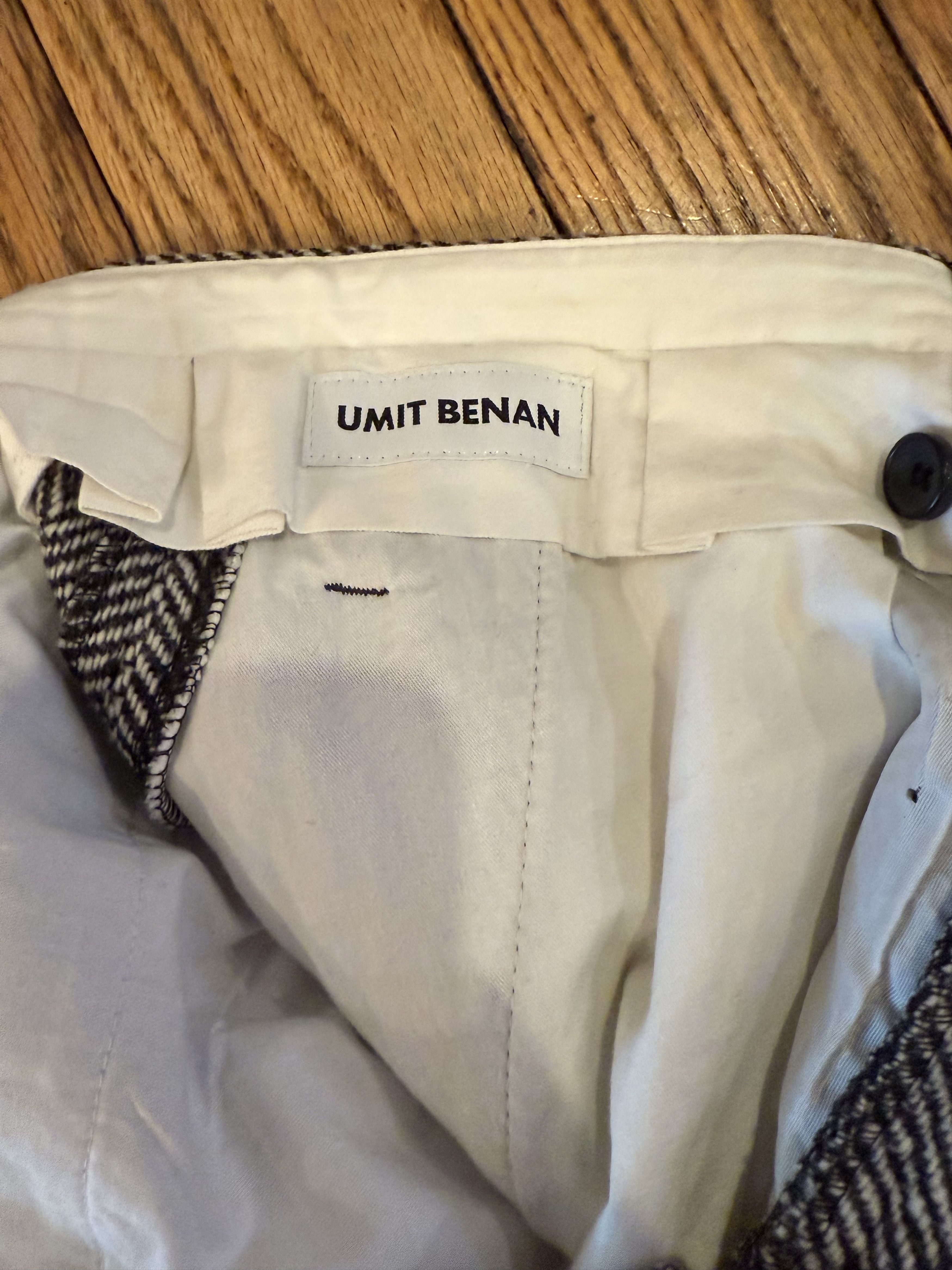 Umit Benan Wool herringbone pleated pants Size US 30 / EU 46 - 4 Thumbnail